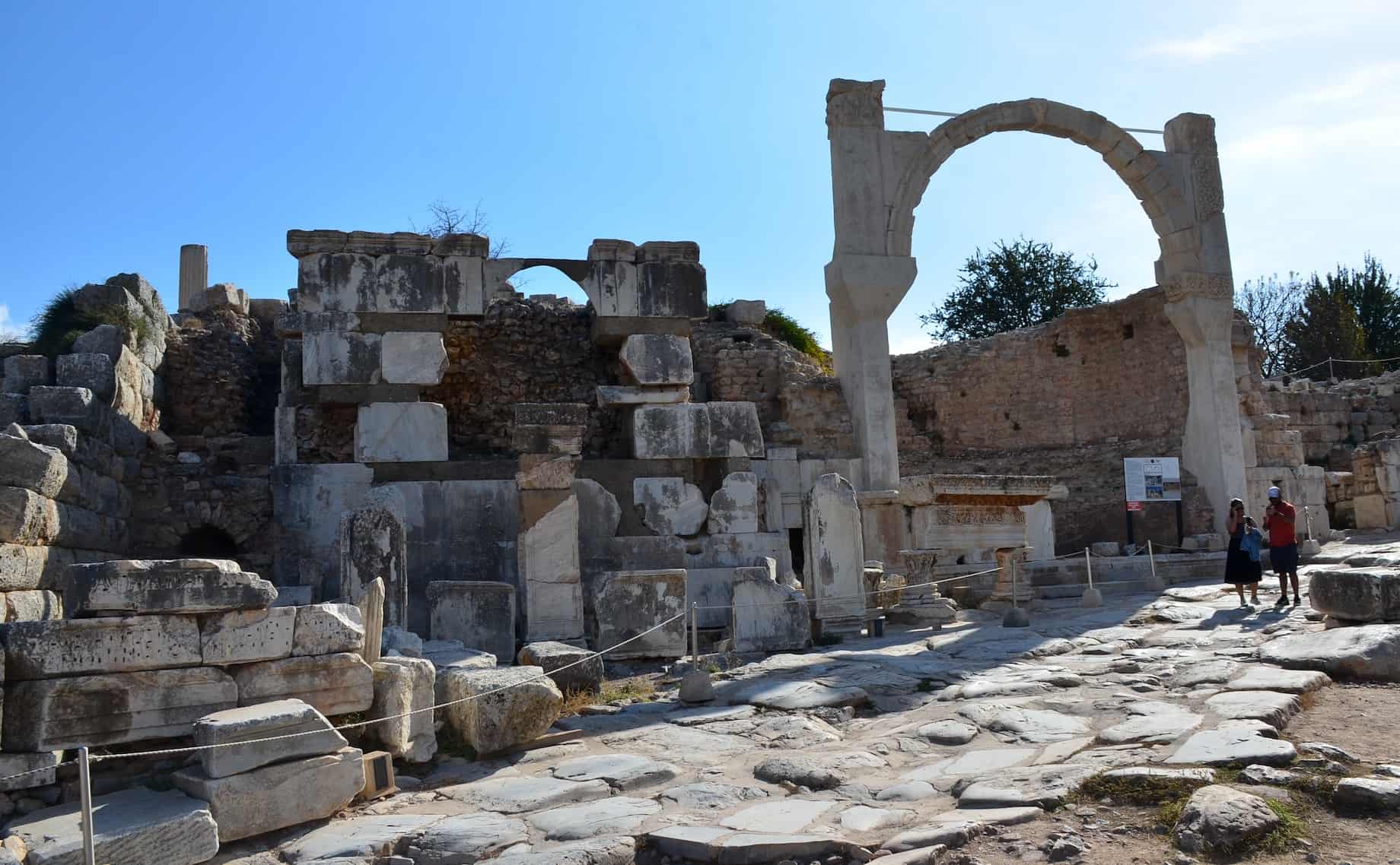 Pollio Monument on Domitian Square in Ephesus