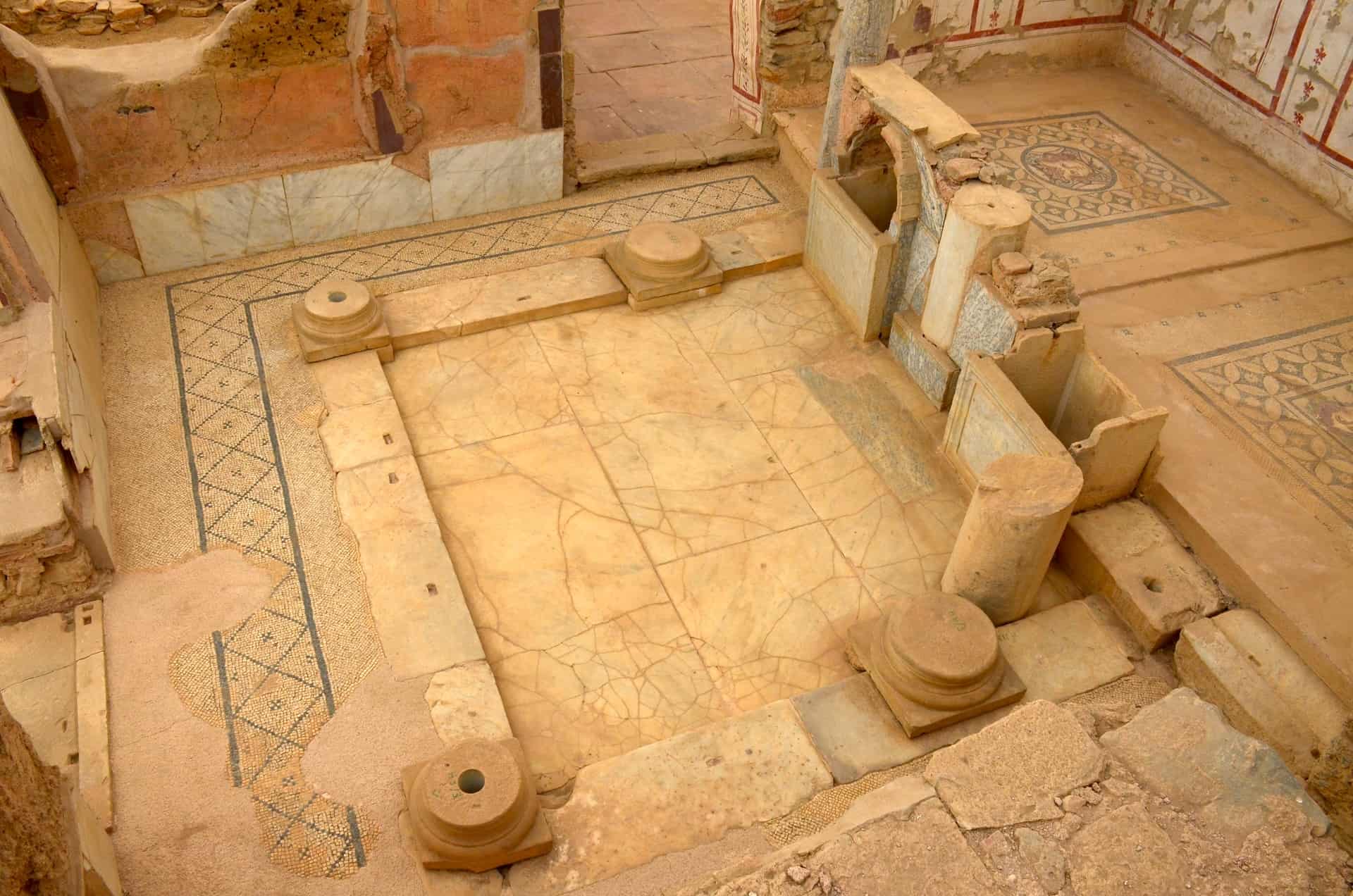 Peristyle courtyard in Dwelling Unit 3 in the Terrace Houses at Ephesus