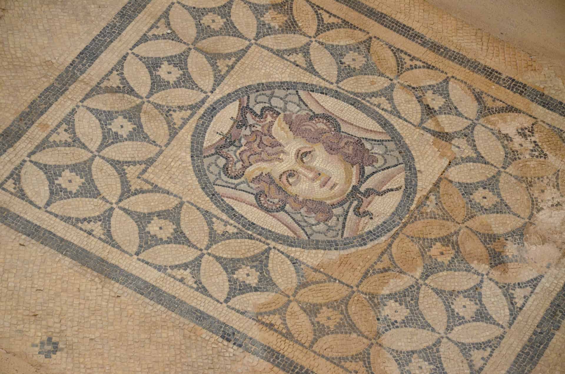 Mosaic of Medusa in Room 16a in Dwelling Unit 3