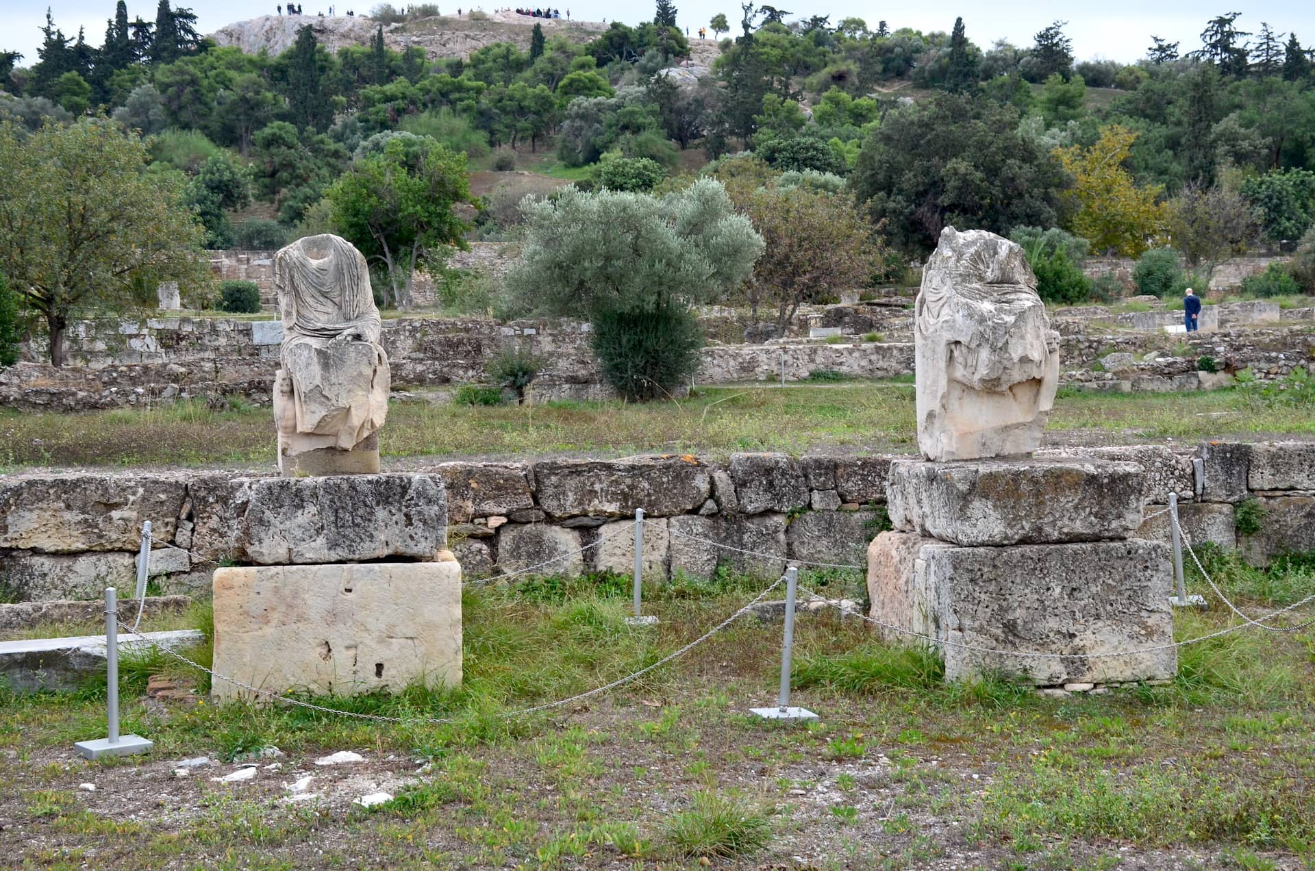 Statues from Odeion of Agrippa