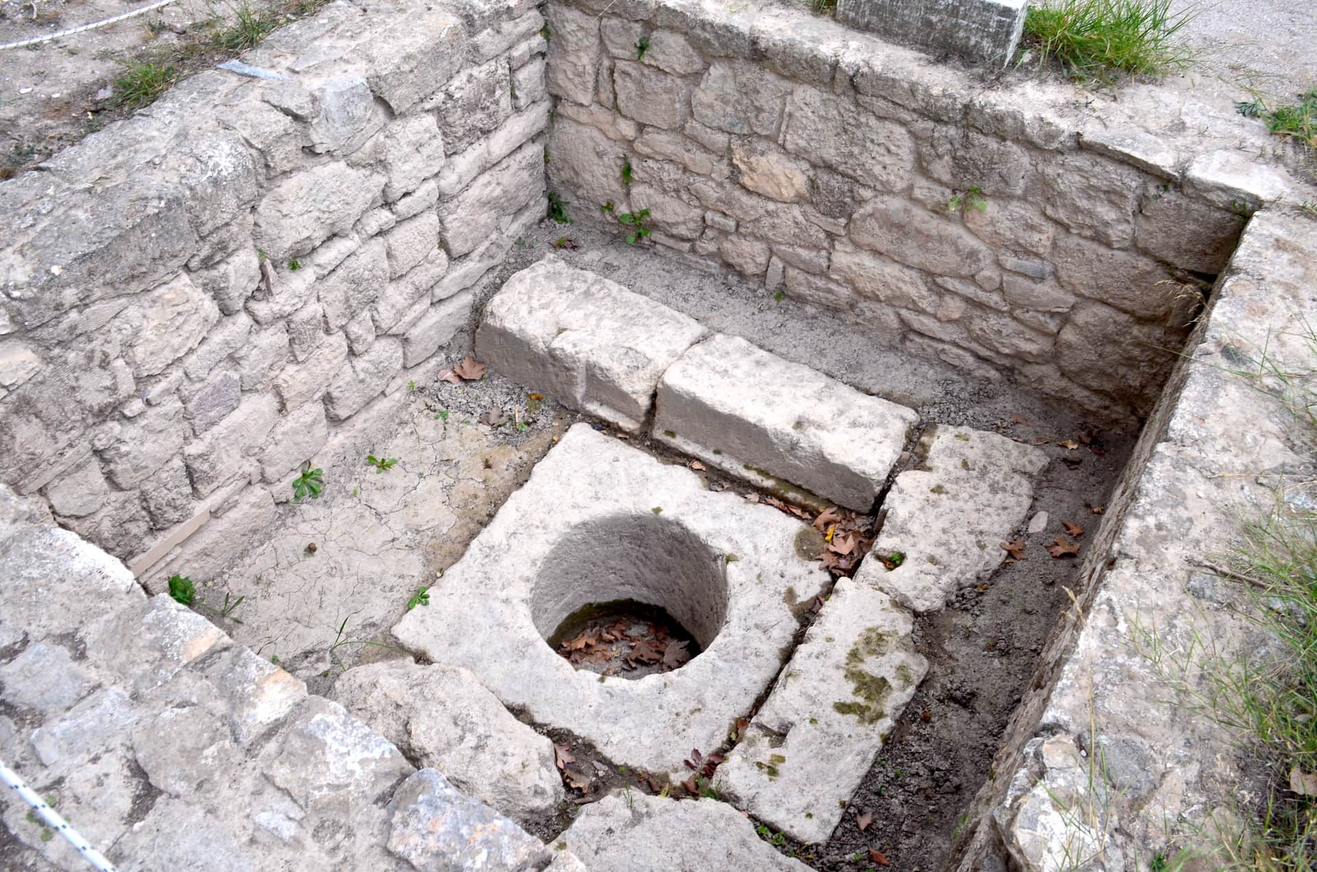 Container for offerings for the dead at the Ancient Agora of Athens, Greece