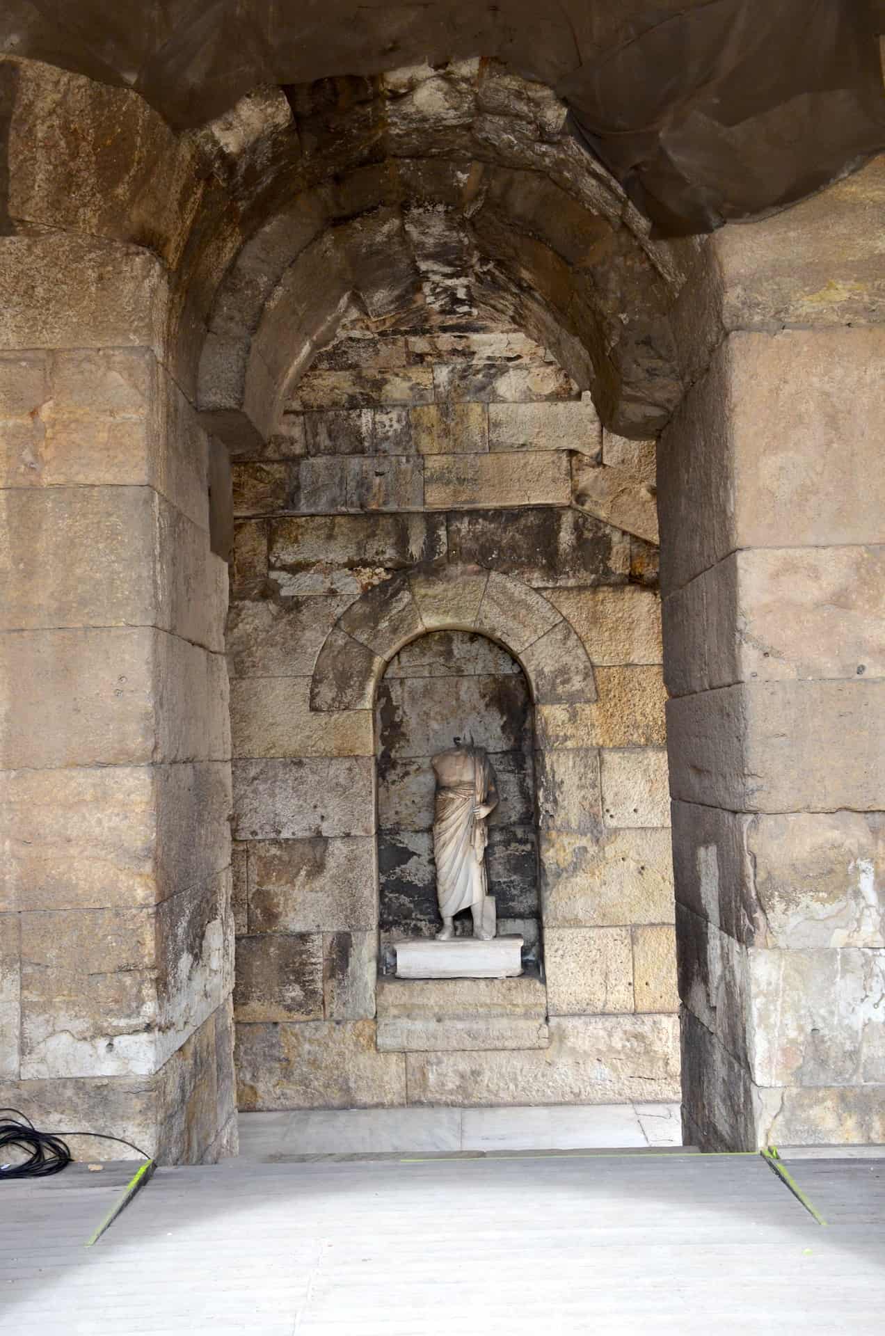 West niche of the Odeon of Herodes Atticus