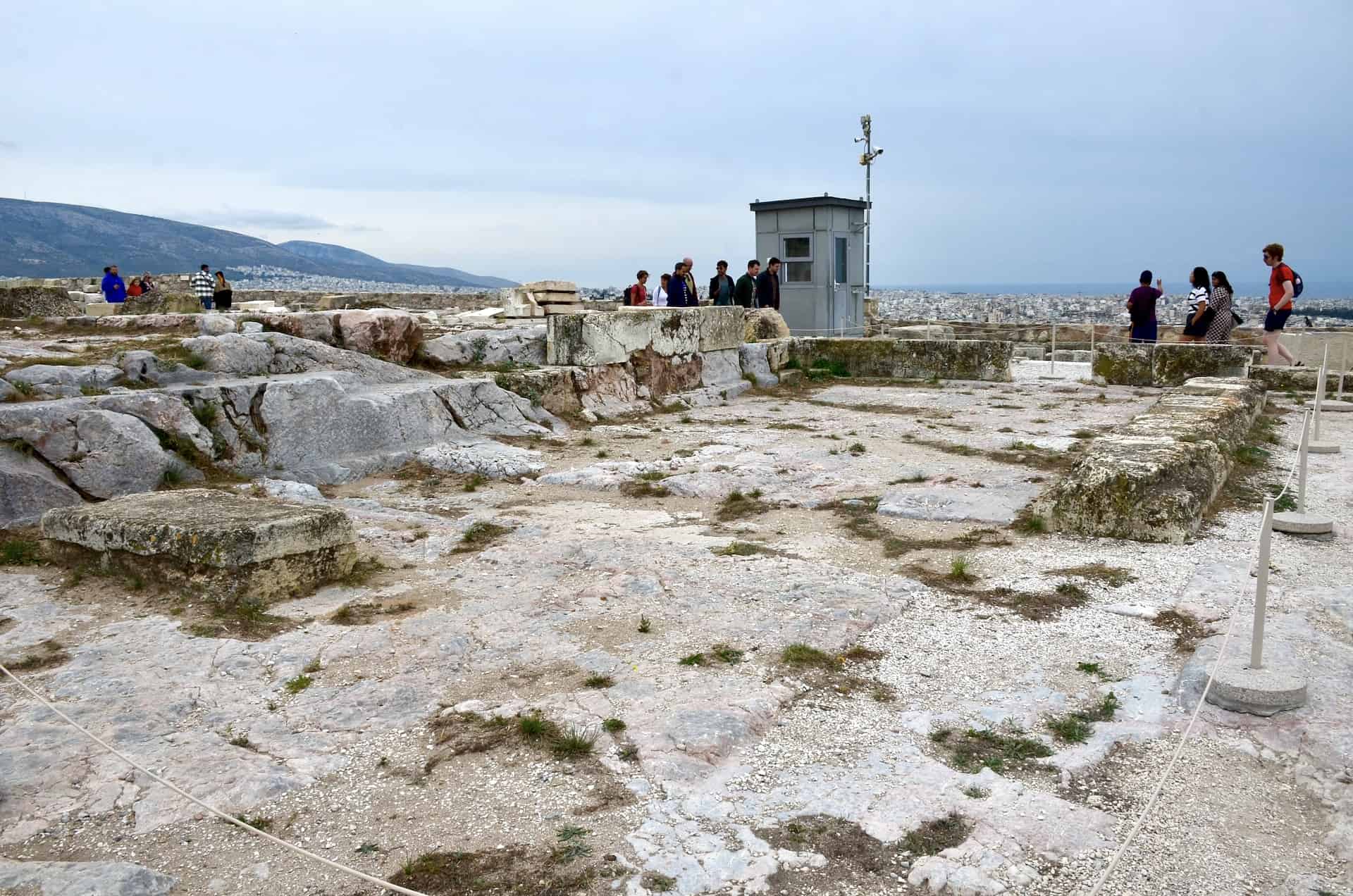 Sanctuary of Artemis Brauronia on the Acropolis in Athens, Greece