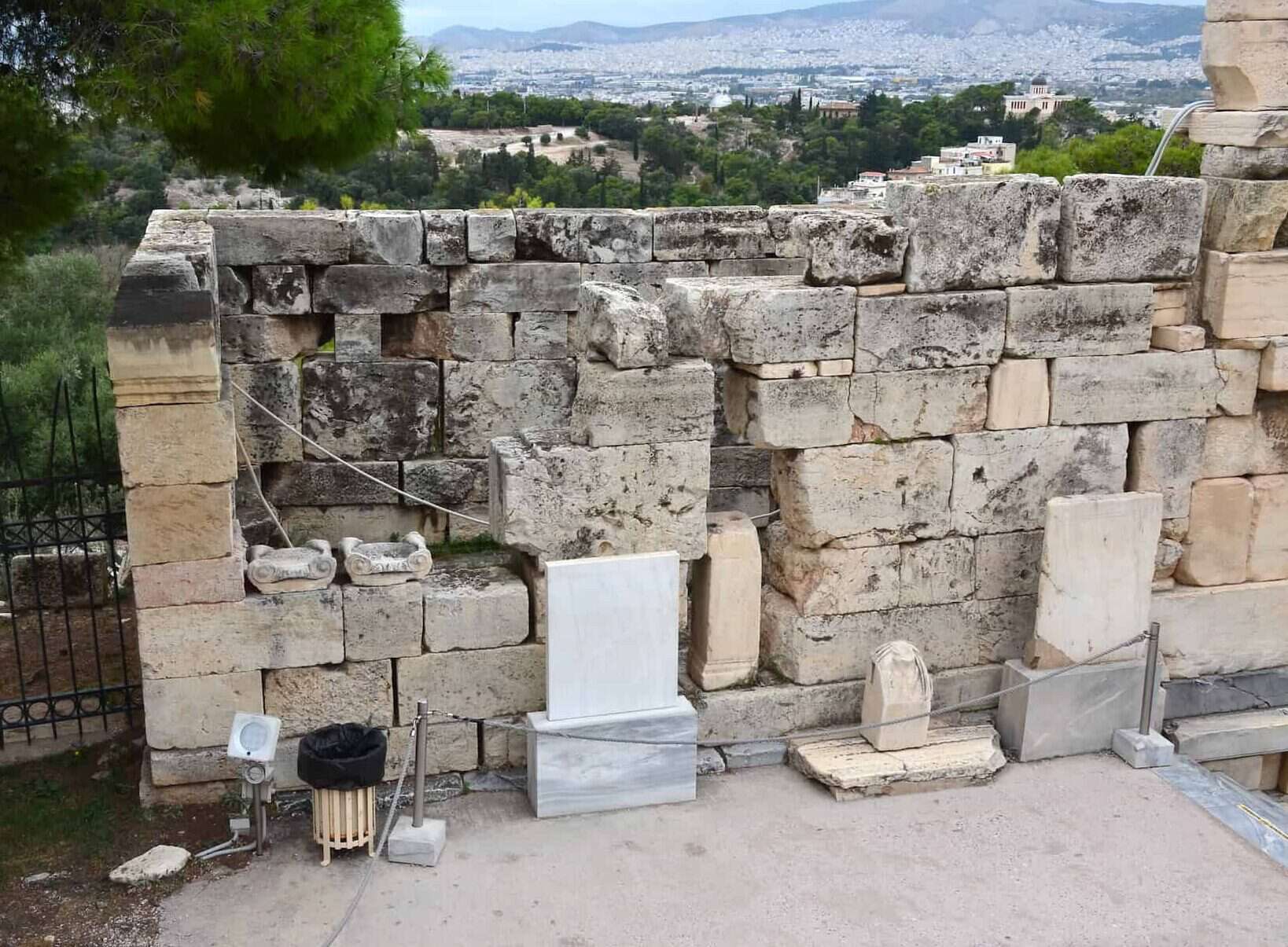 Inside of the south tower of the Beulé Gate