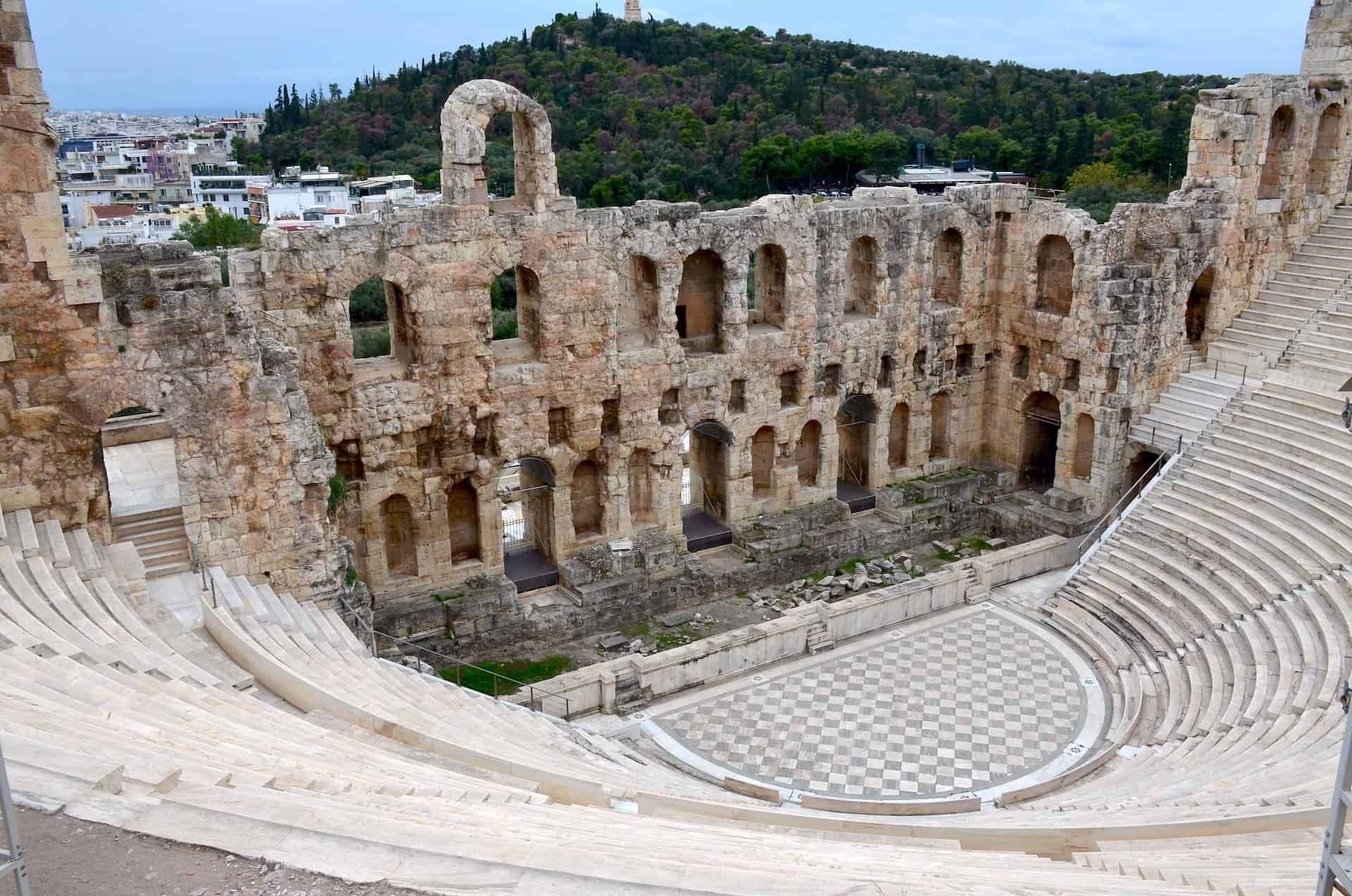 Odeon of Herodes Atticus at the Acropolis in Athens, Greece