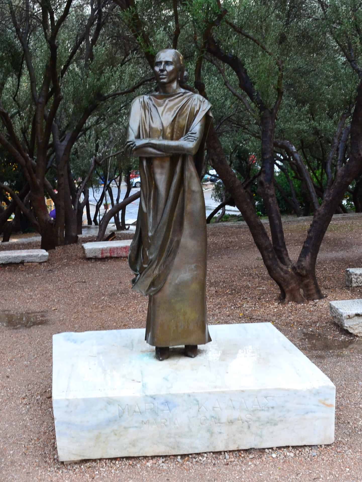 Statue of Maria Callas in Athens, Greece