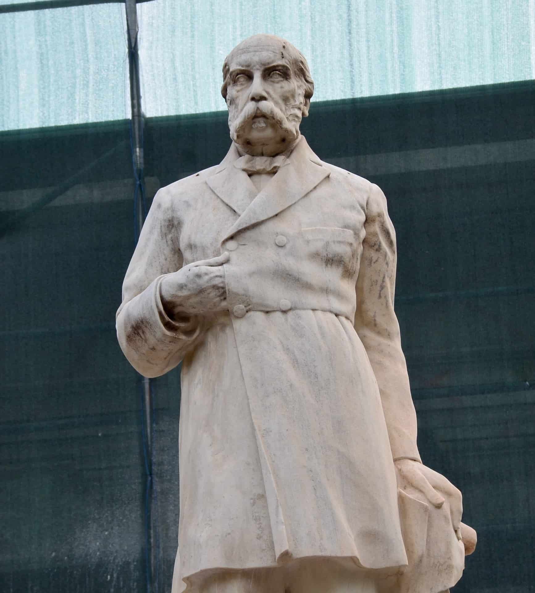 Statue of Theodoros Diligiannis at the Old Parliament House (National Historical Museum) in Athens, Greece