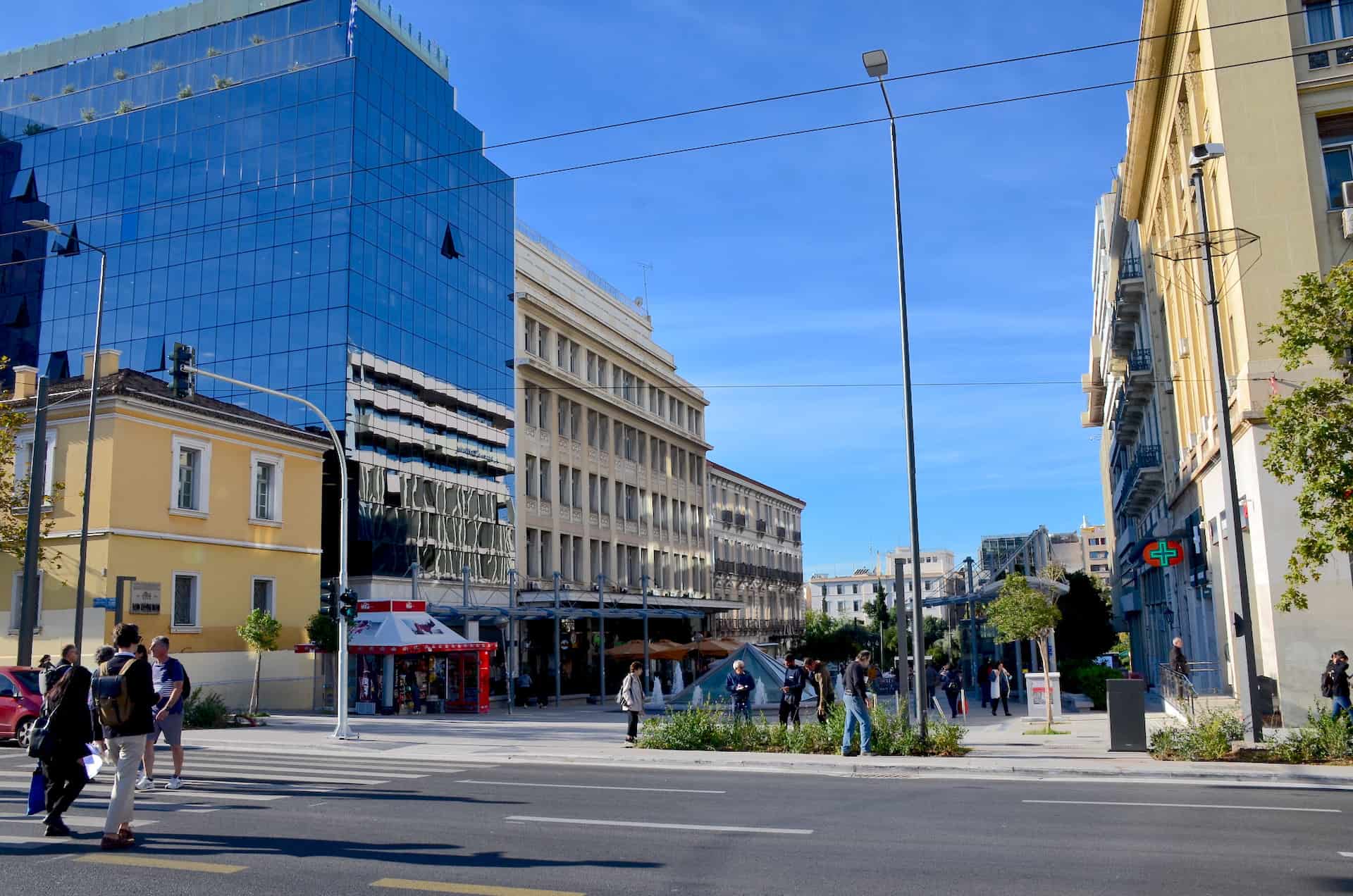 Korai Square in Akadimia, Athens, Greece