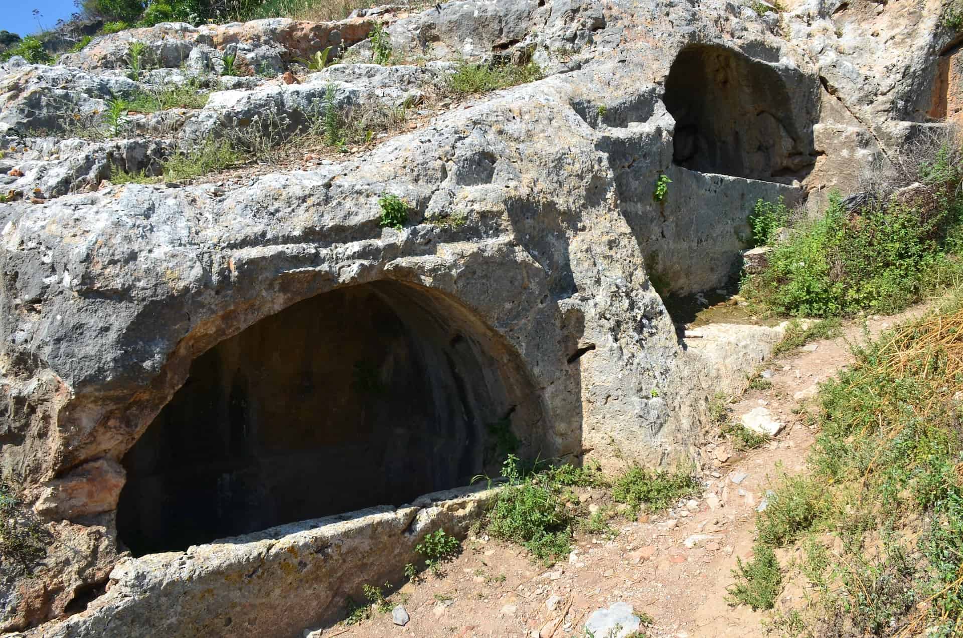 Rock-cut tombs at the Grotto of the Seven Sleepers