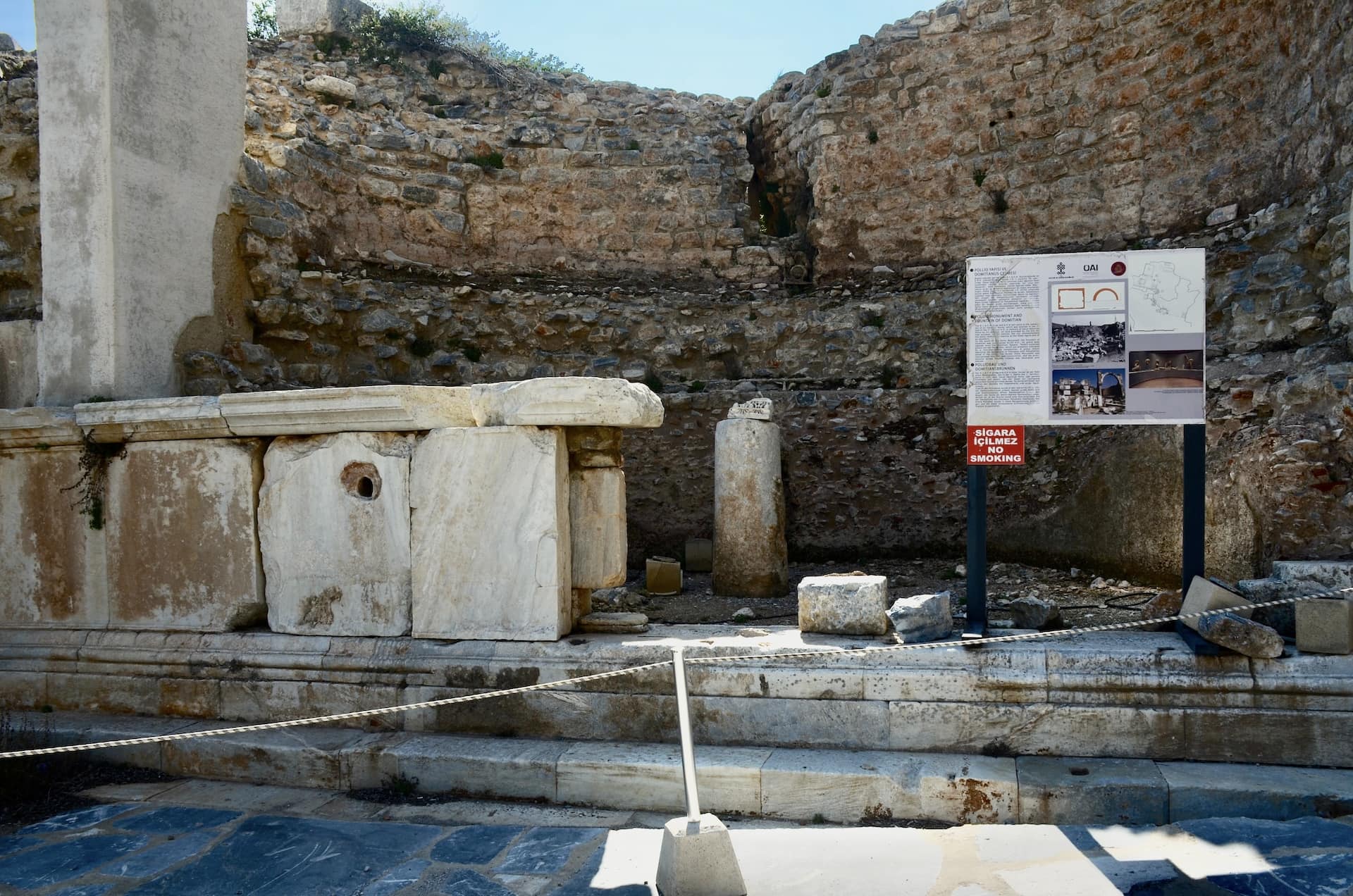 Pool and niche of the Fountain of Domitian