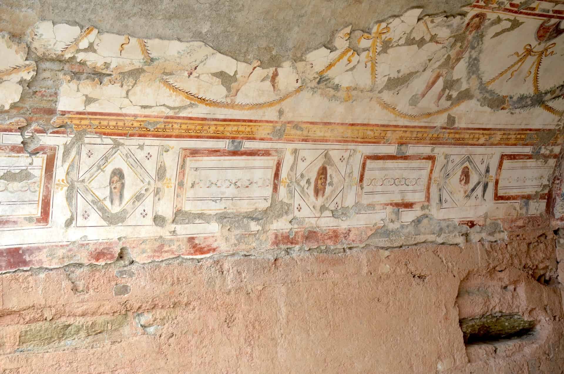 Frescoes in the Stucco Room of Dwelling Unit 6 in the Terrace Houses at Ephesus
