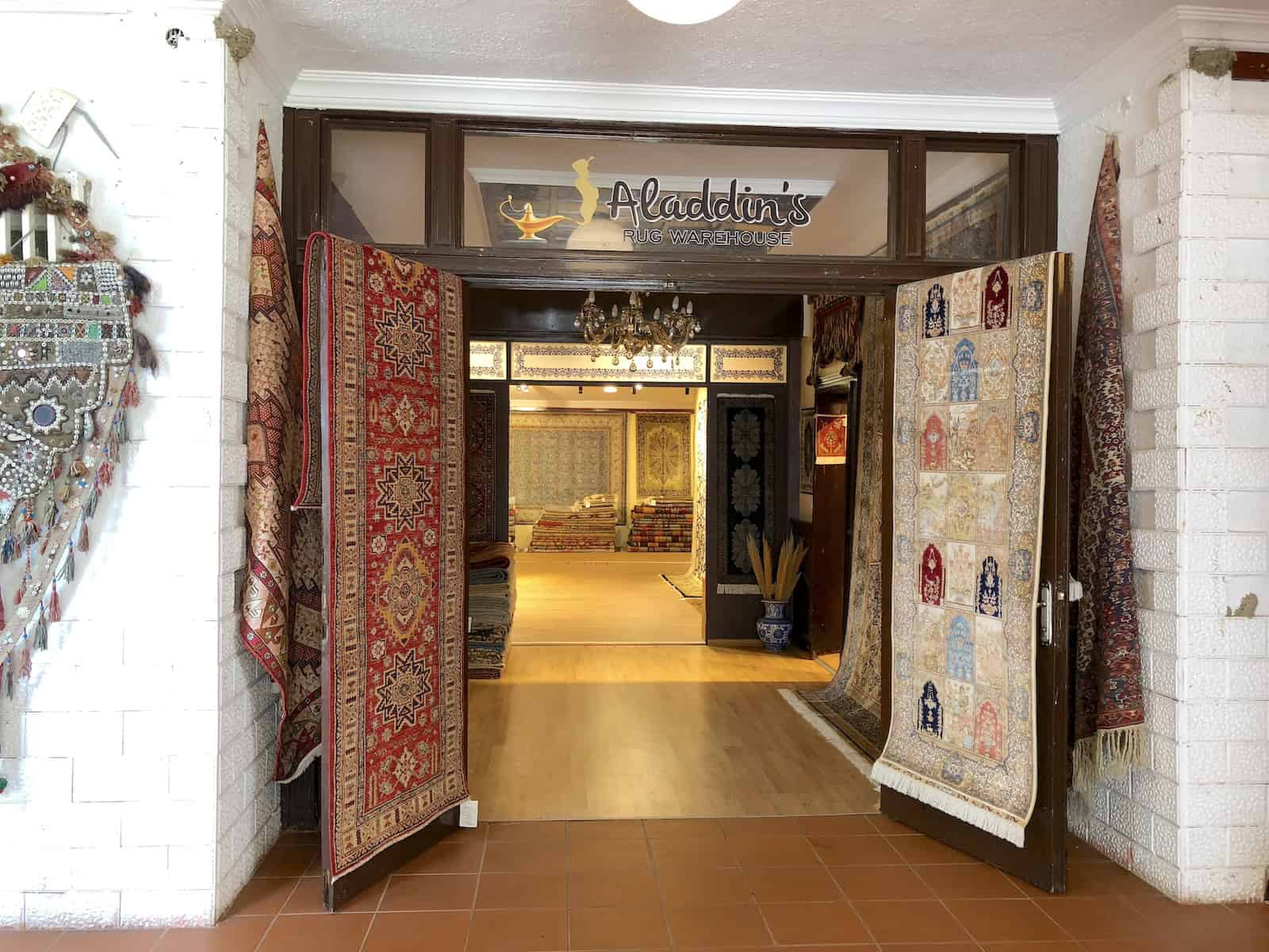 Aladdin's Rug Warehouse in Selçuk, Turkey