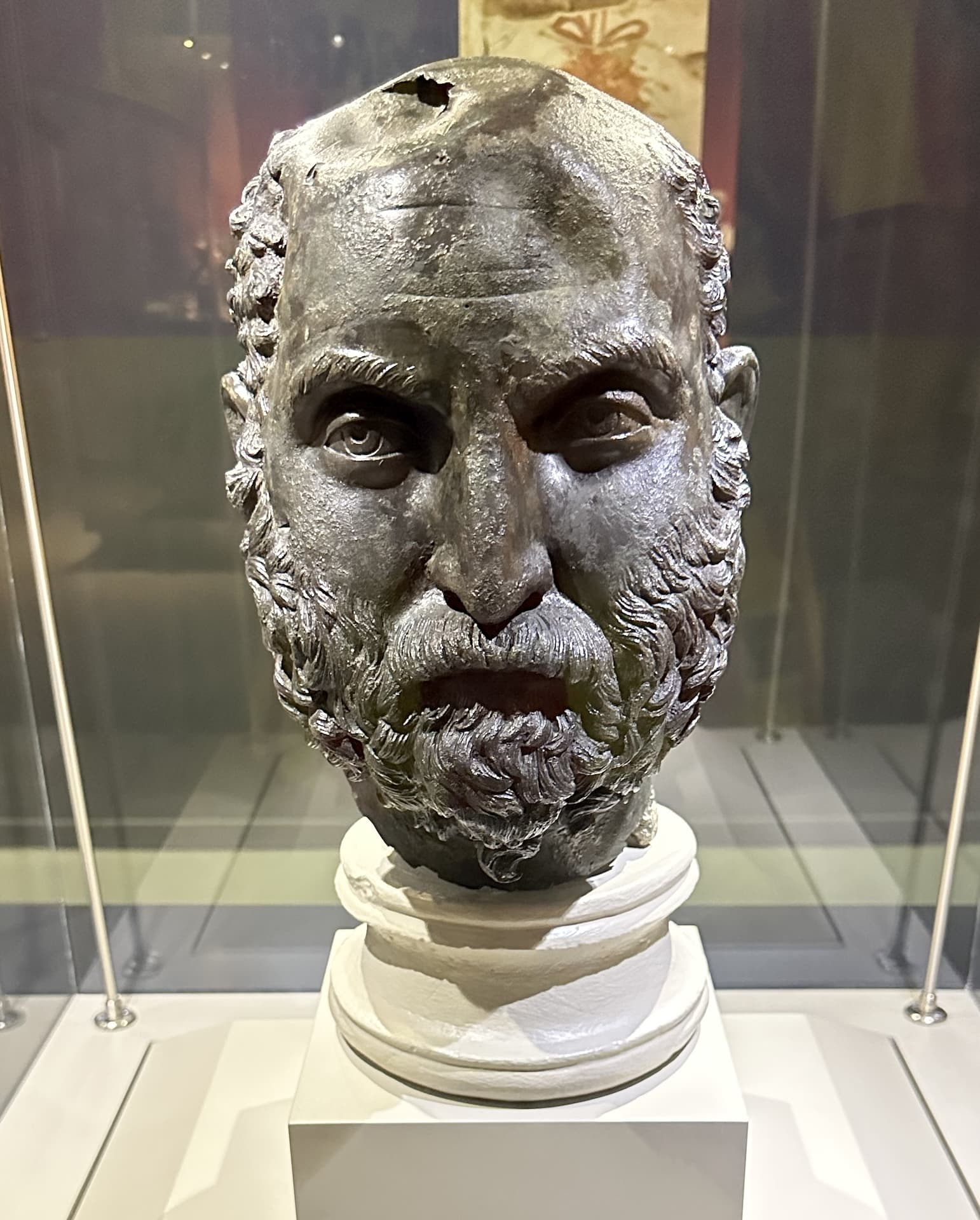 Head of a philosopher (Bronze, 235-240)