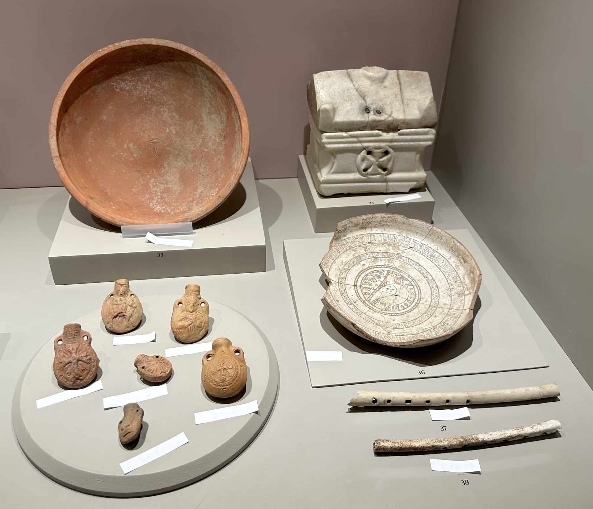Bowls, ossuary, and instruments (3rd to 7th century) in Ephesus Through the Ages