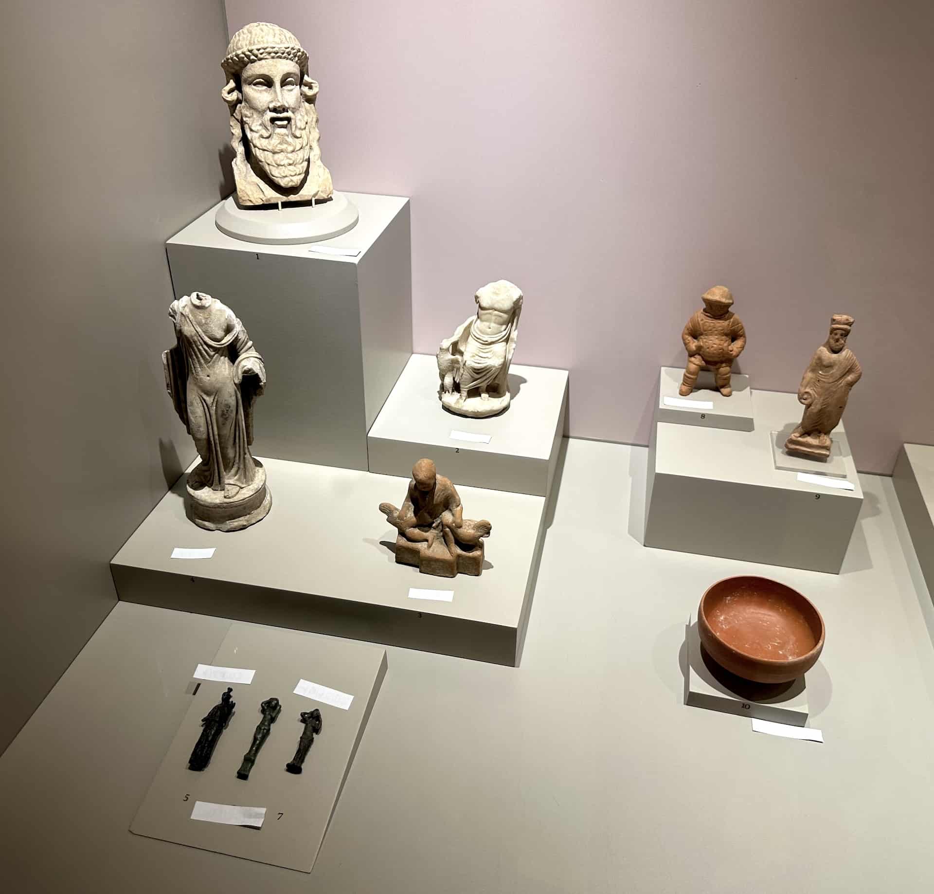 Figurines and votives (1st century BC to 3rd century AD) in Ephesus Through the Ages at the Ephesus Museum in Selçuk, Turkey