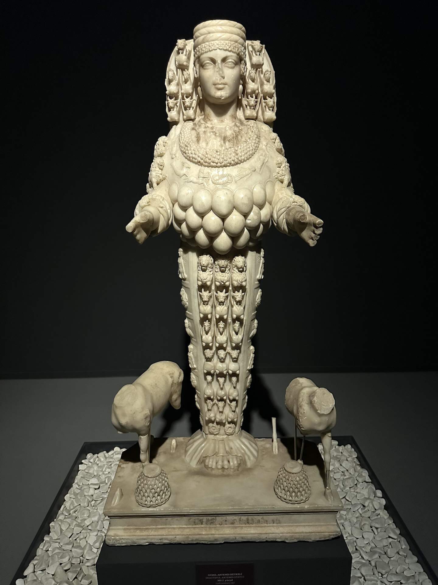 Beautiful Artemis Statue at the Ephesus Museum in Selçuk, Turkey