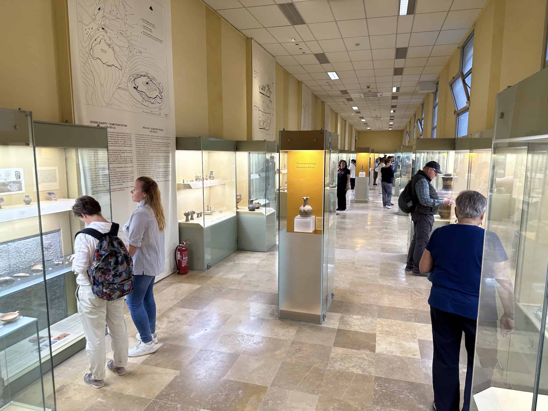 Exhibits in the shops of the Stoa of Attalos