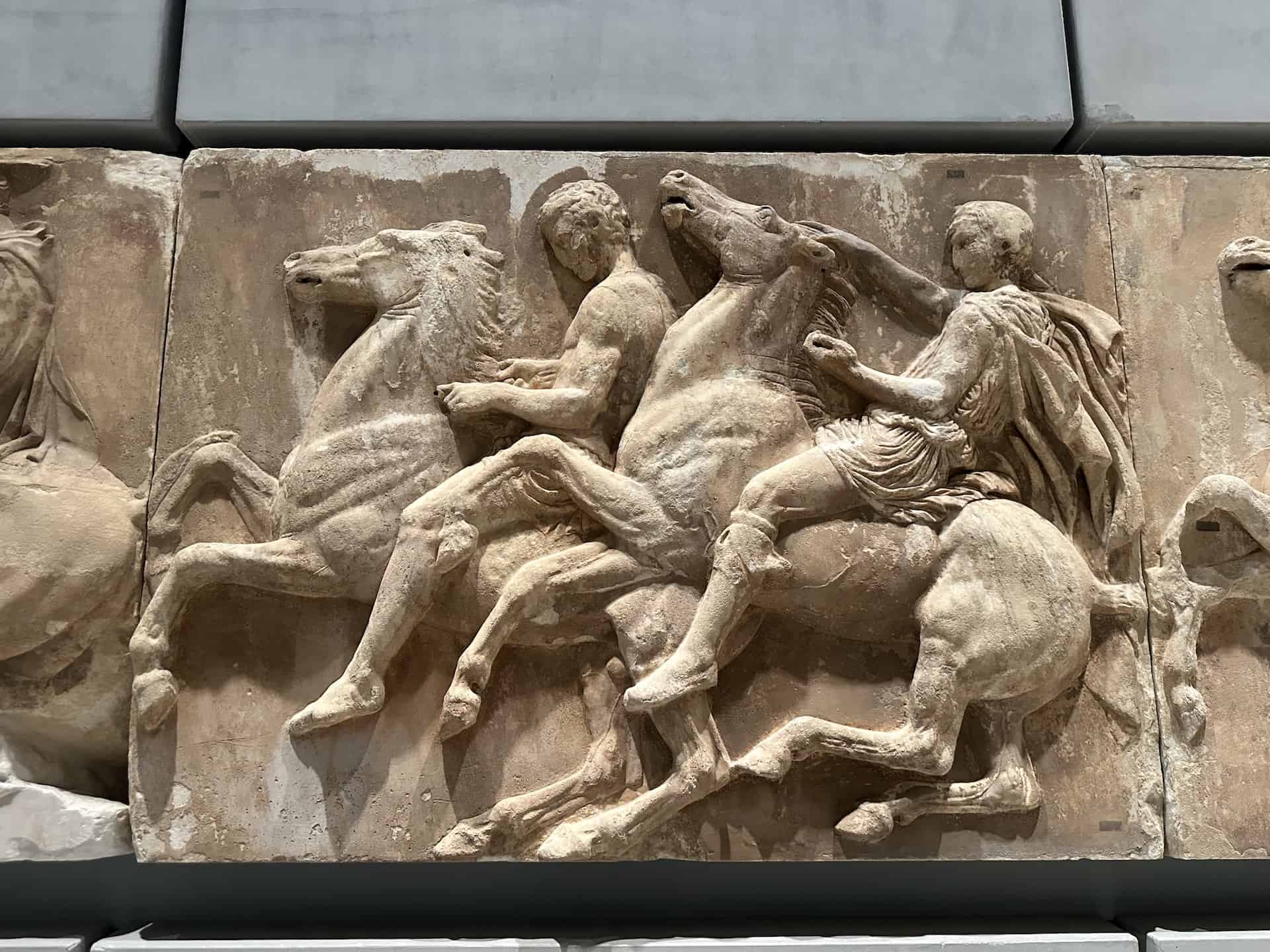 W X, 18-19 on the west frieze of the Parthenon