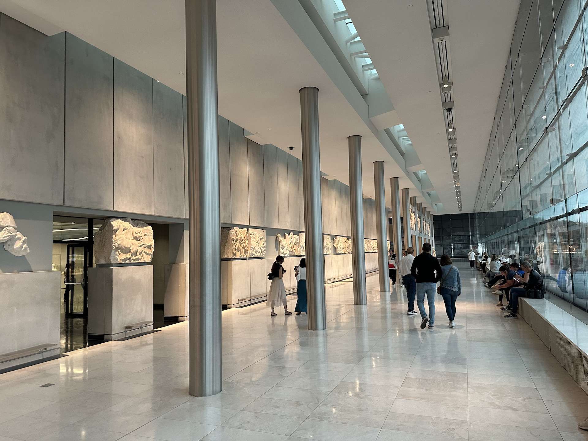 North metopes of the Parthenon at the Acropolis Museum in Athens, Greece