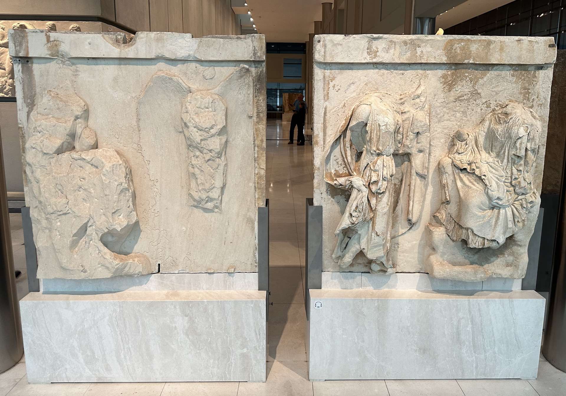 N 31 and N 32 on the north metopes of the Parthenon