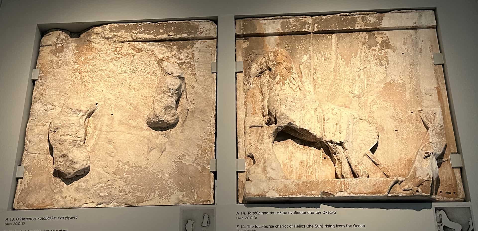 E 13 and E 14 on the east metopes of the Parthenon