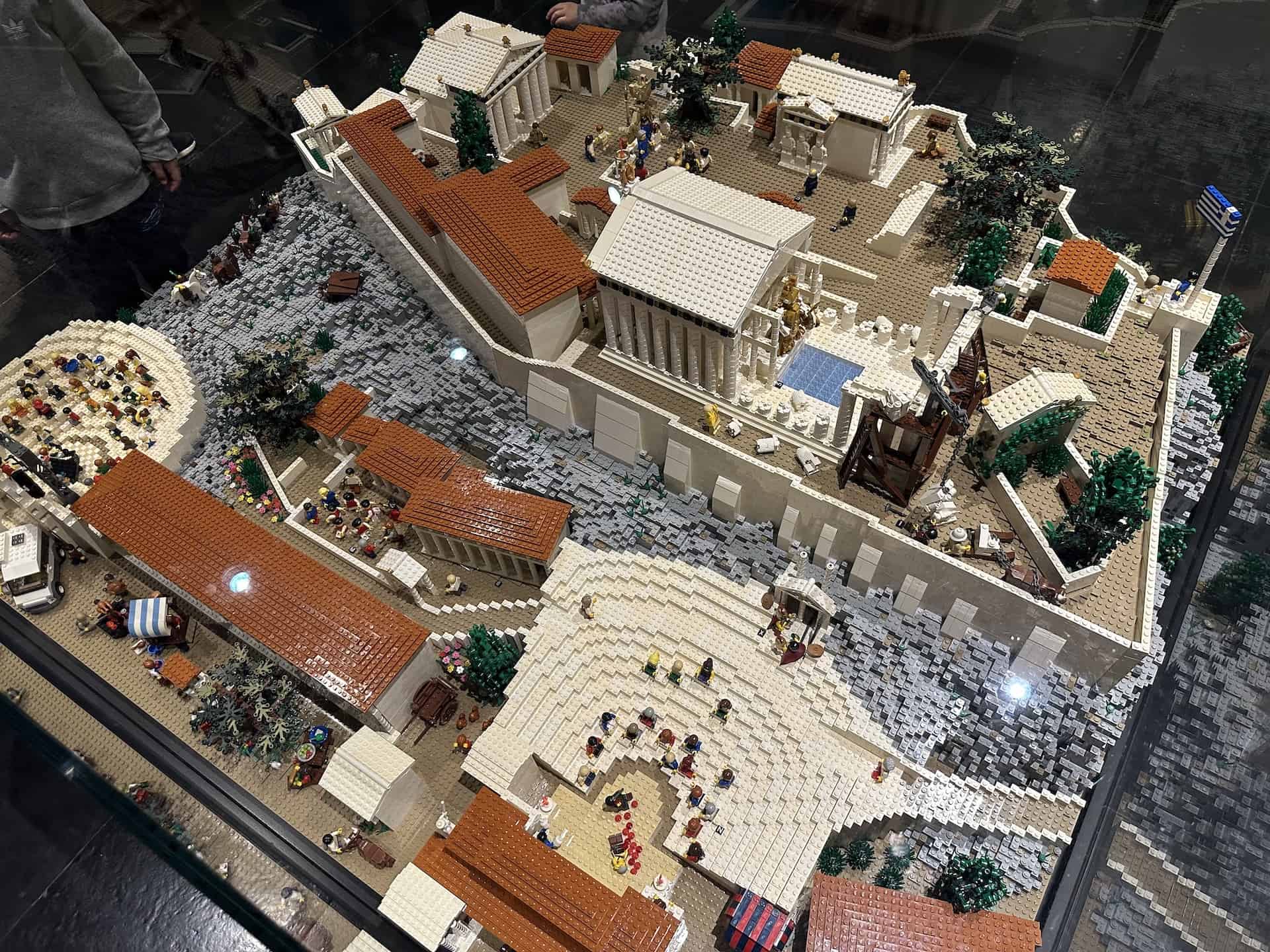 Lego Acropolis at the Kid's Corner at the Acropolis Museum in Athens, Greece