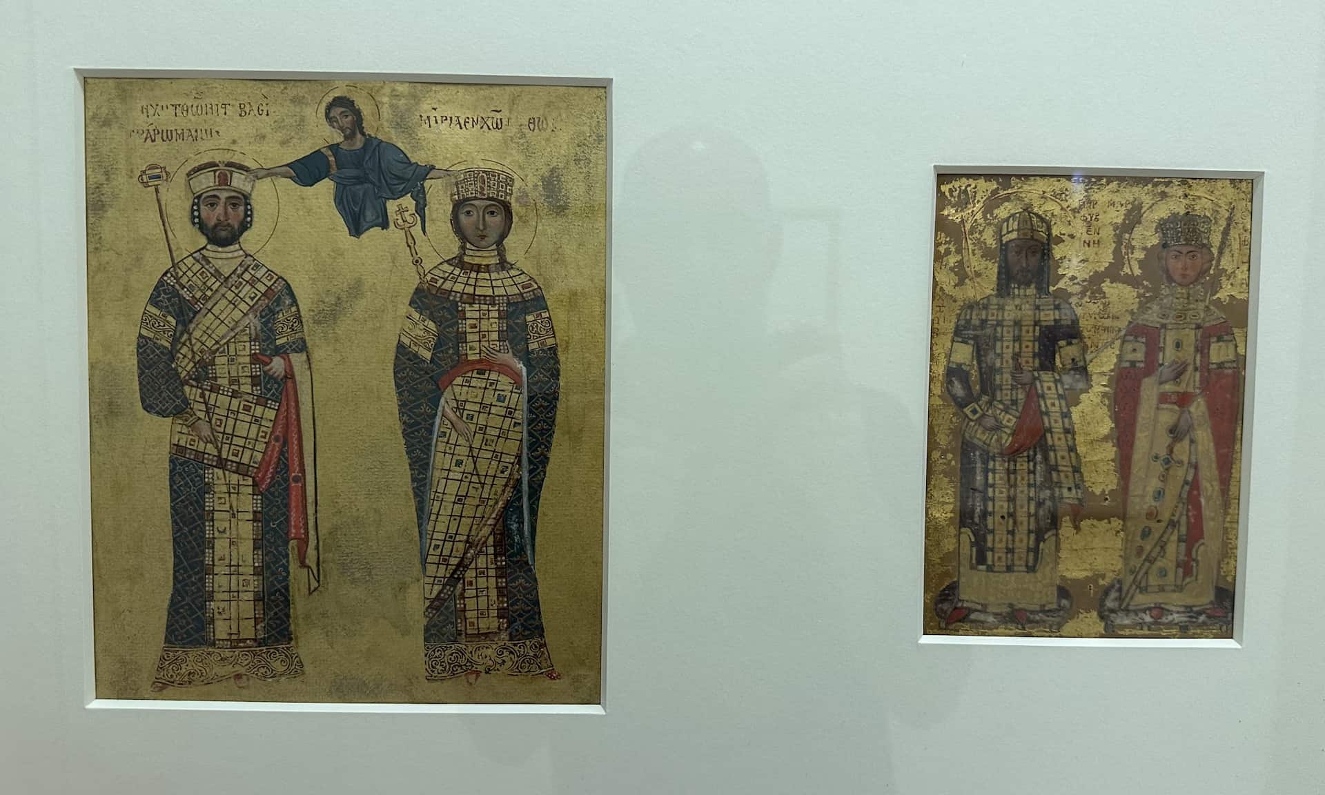 Image copies of Byzantine manuscripts, oil on parchment