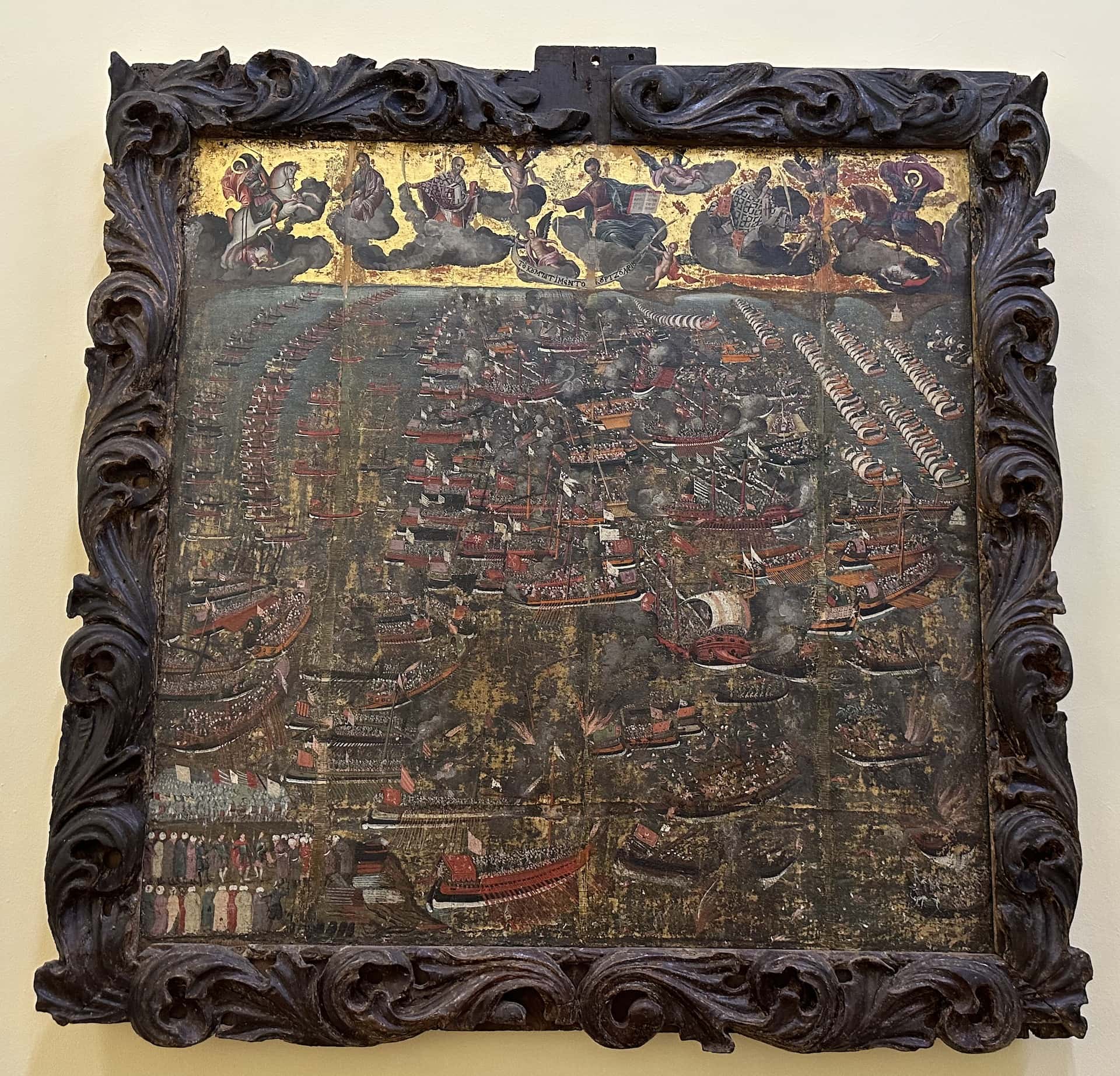 Icon of the Battle of Lepanto; attributed to Georgios Klontzas at the National Historical Museum in Athens, Greece