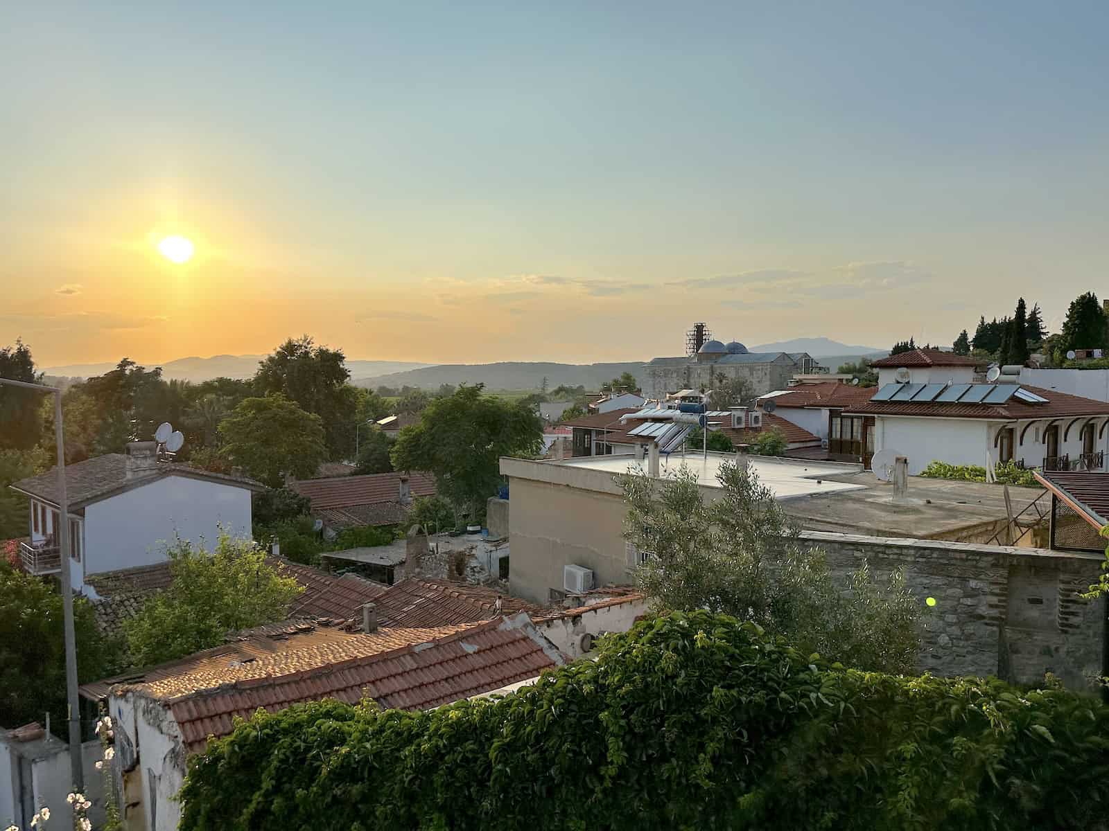 Sunset over Selçuk, Turkey