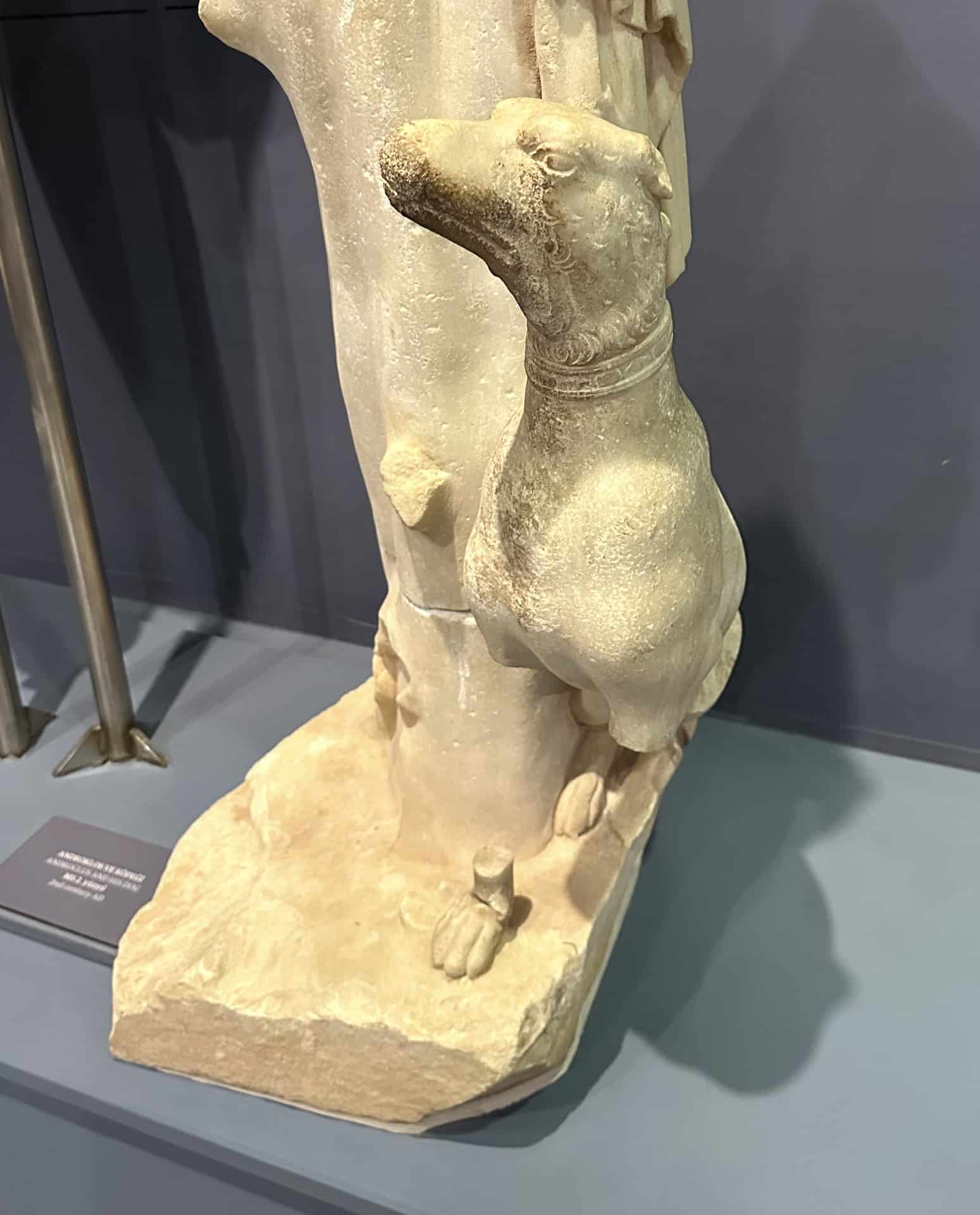 Dog with the statue of Androklos from the Fountain of Trajan; 2nd century