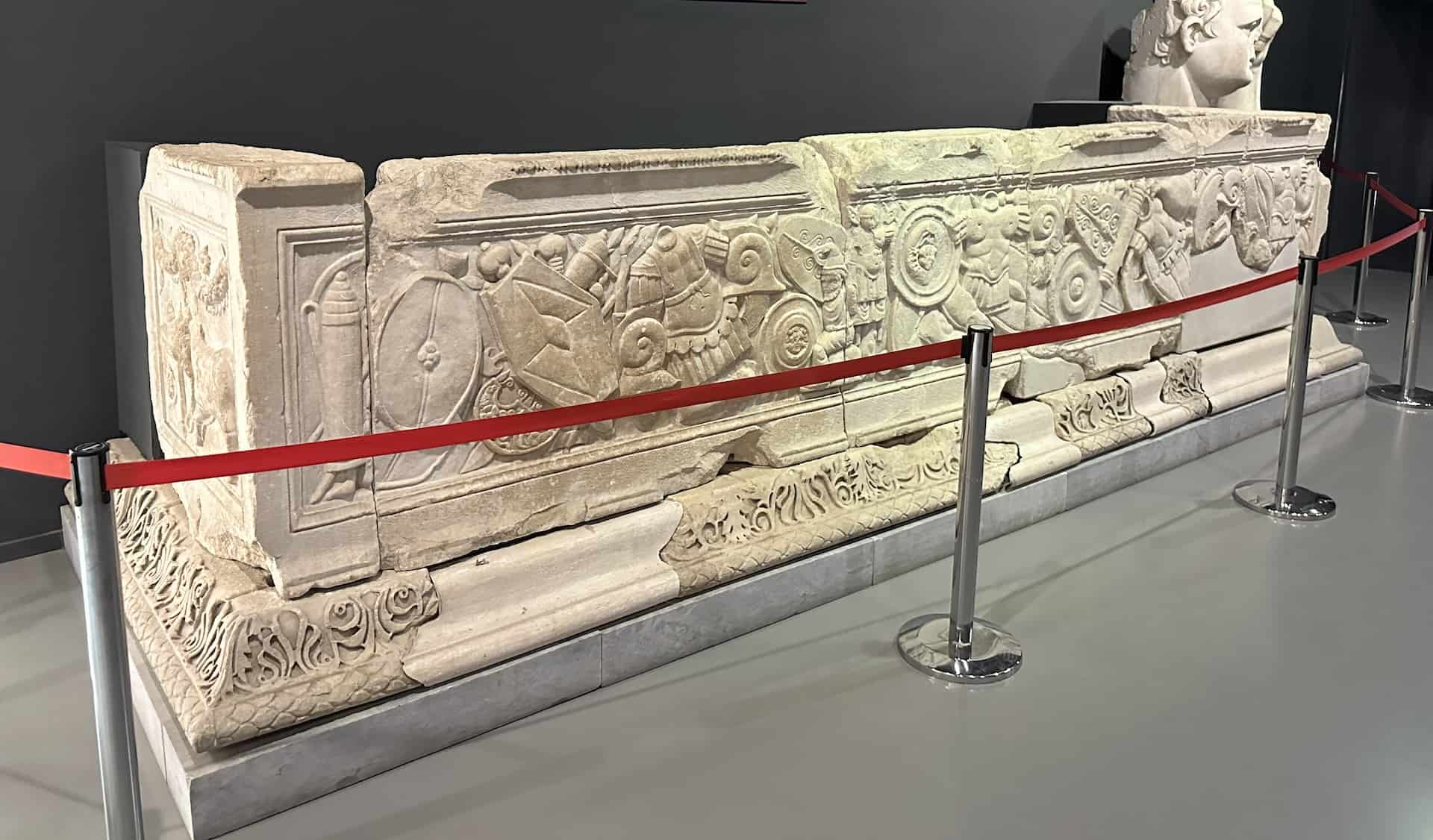 Altar of the Temple of Domitian at the Ephesus Museum in Selçuk, Turkey