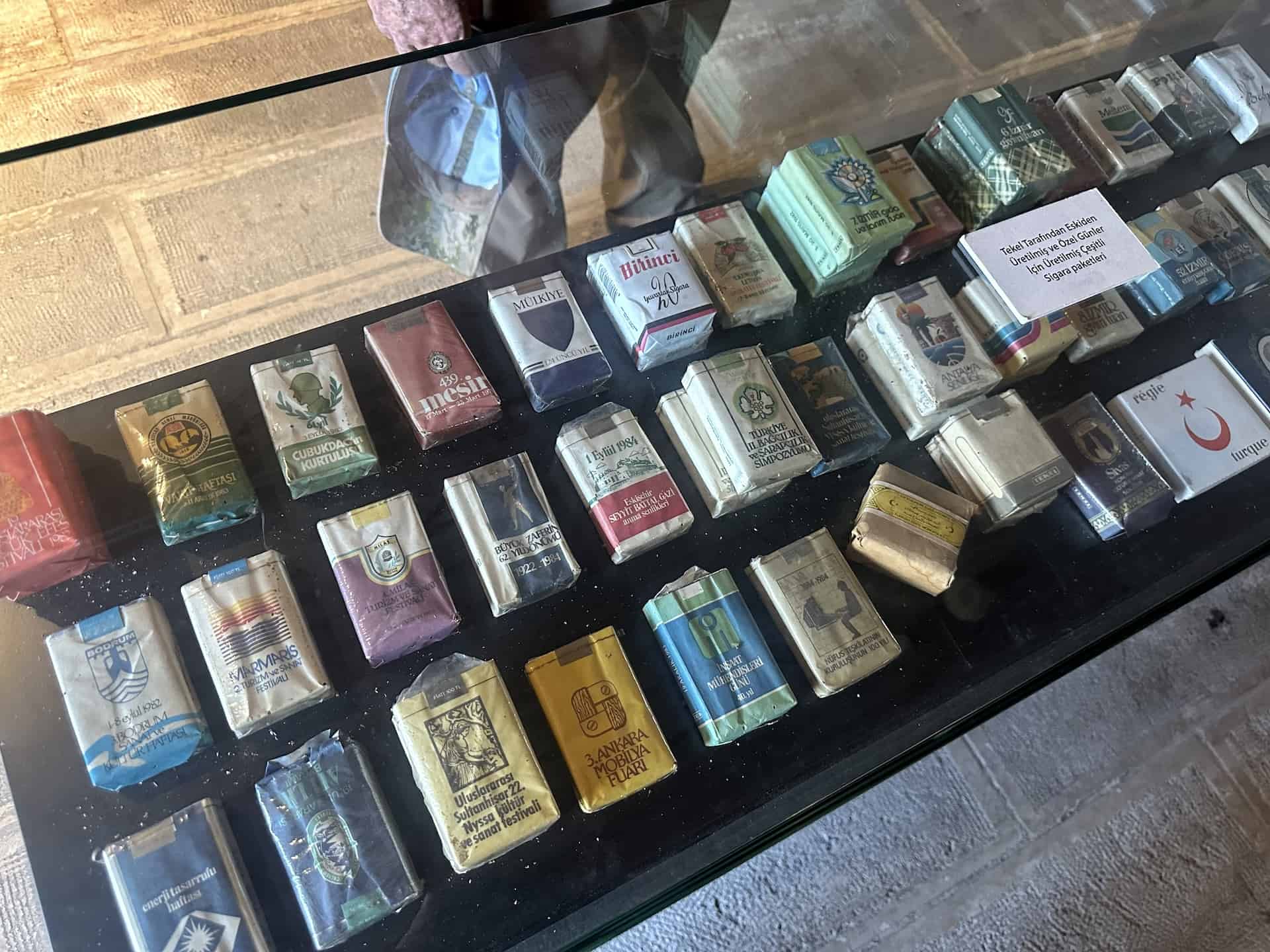 Cigarette packs at the Selçuk City Memory Museum