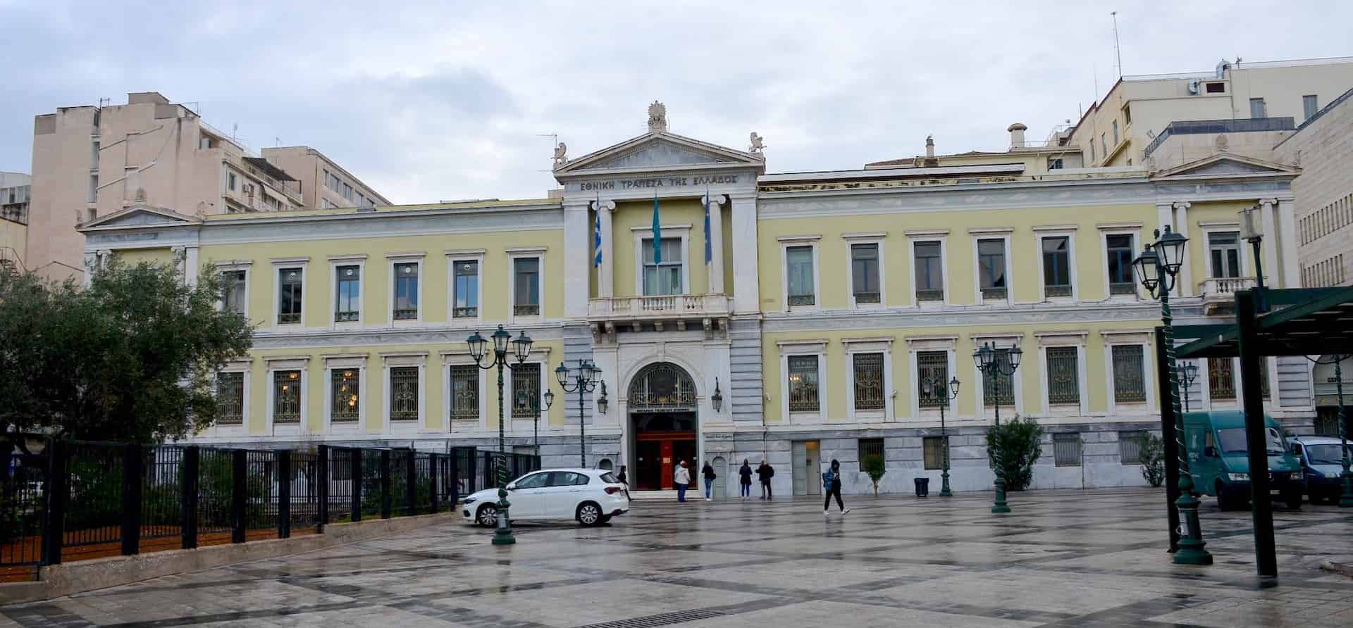 National Bank of Greece in the Historic Center of Athens, Greece