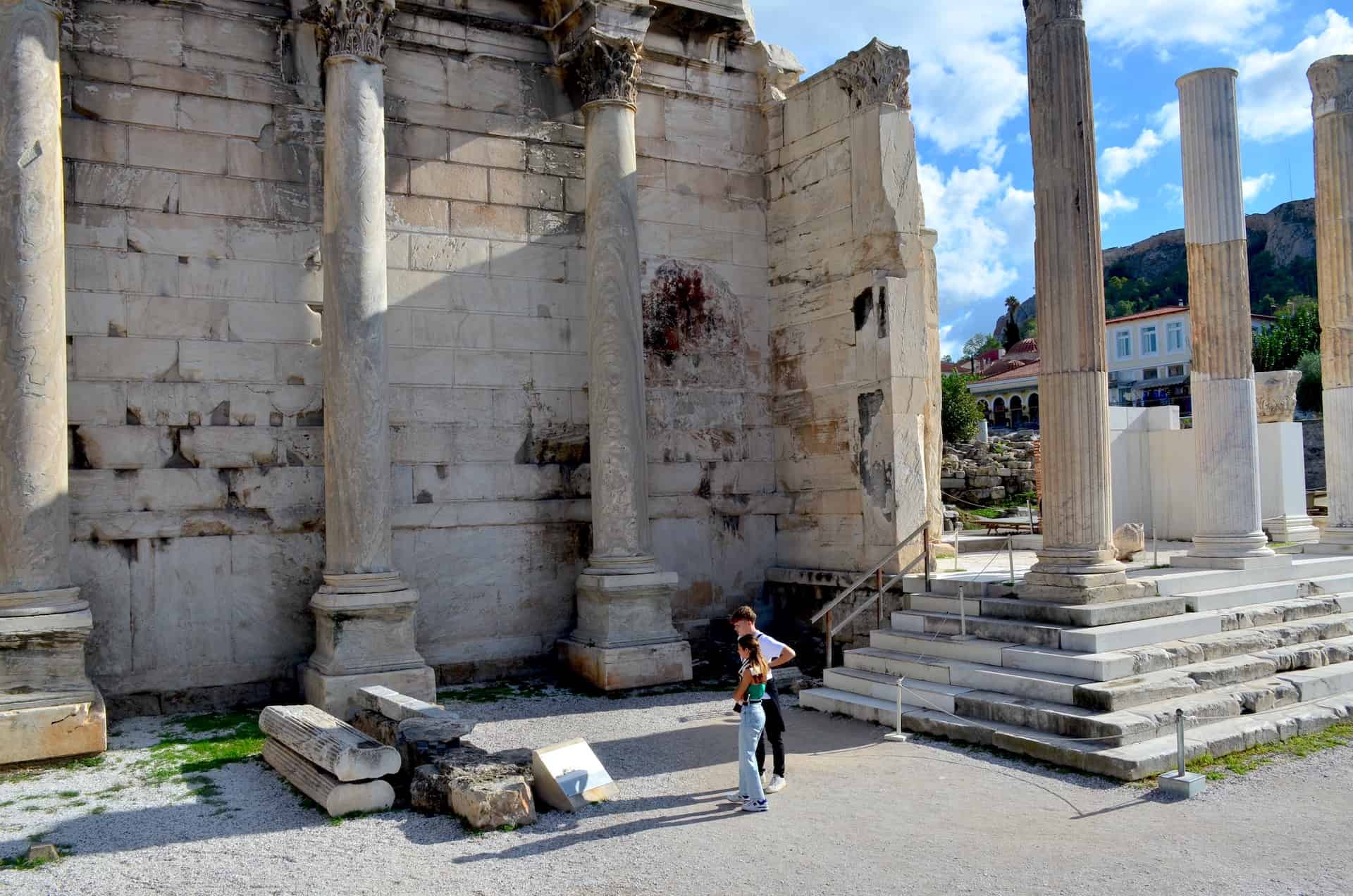 Site of the Church of Saint Asomatos at Hadrian's Library in Athens, Greece