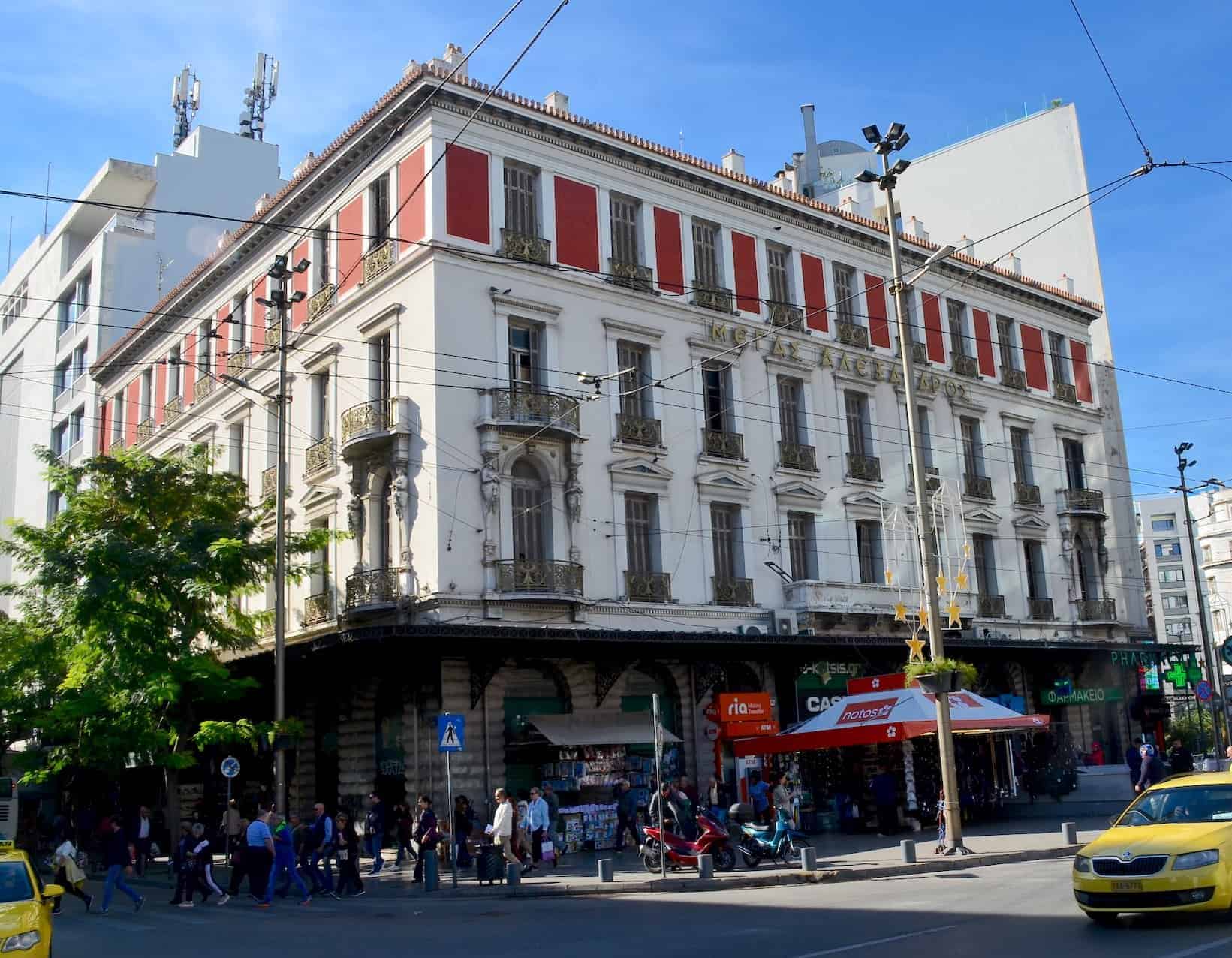 Megas Alexandros on Omonoia Square in the Historic Center of Athens, Greece