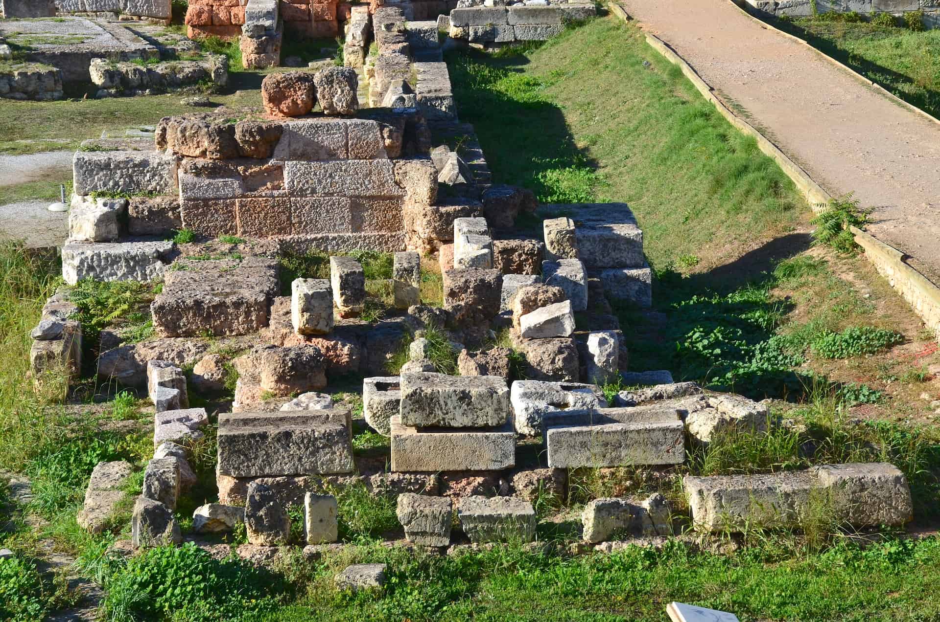 Southwest tower of the Dipylon at Kerameikos Archaeological Site, Athens, Greece