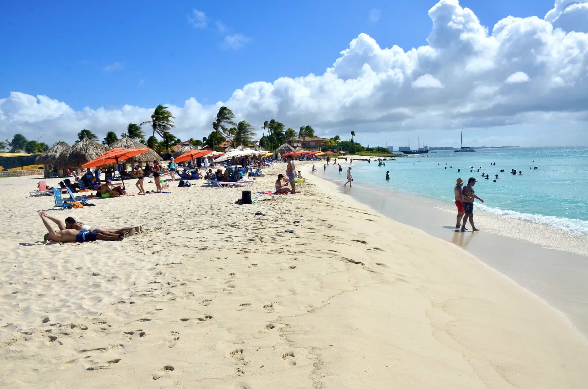 Arashi Beach in Noord, Aruba