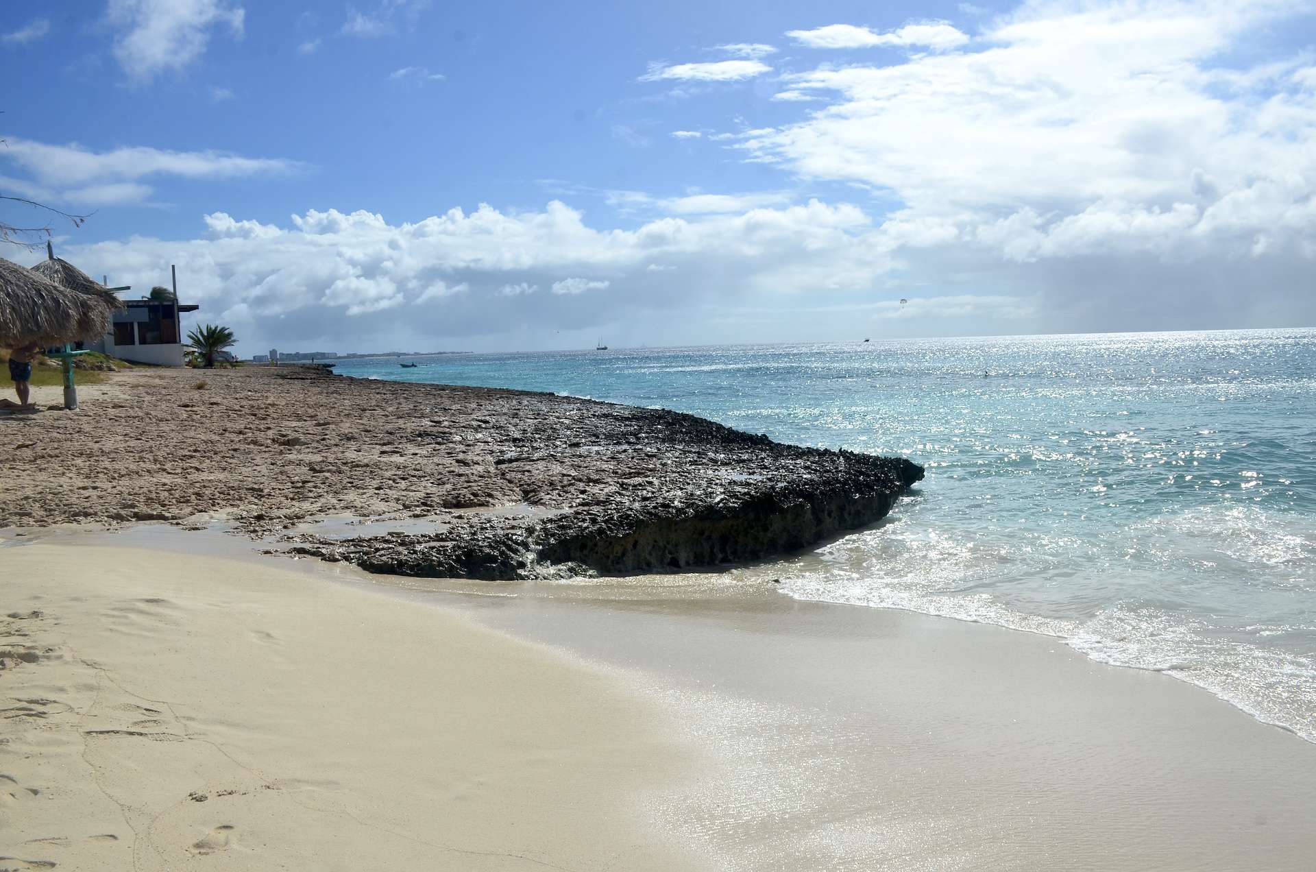 Looking south at Boca Catalina Beach