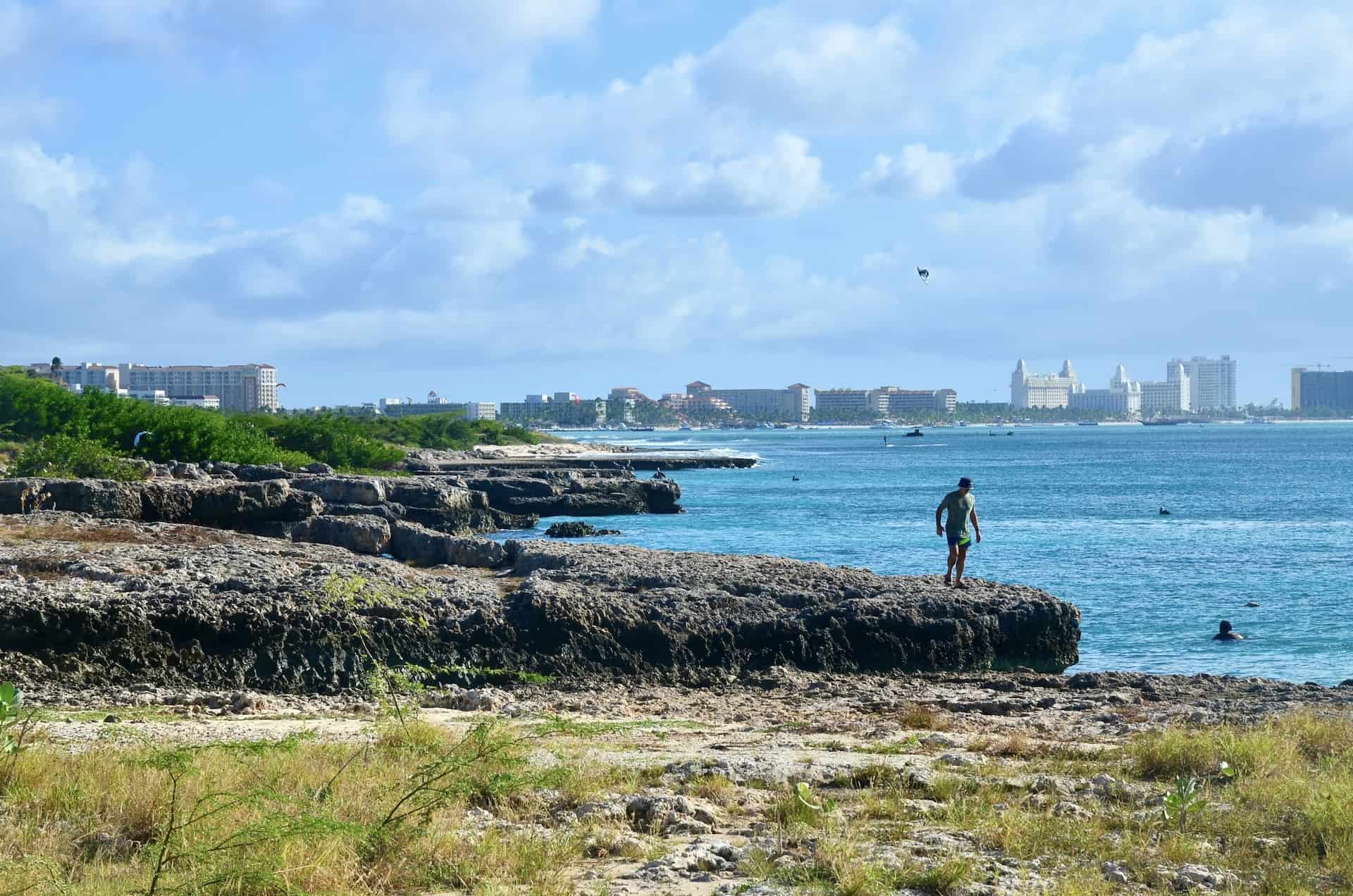 Malmok Beach in Noord, Aruba