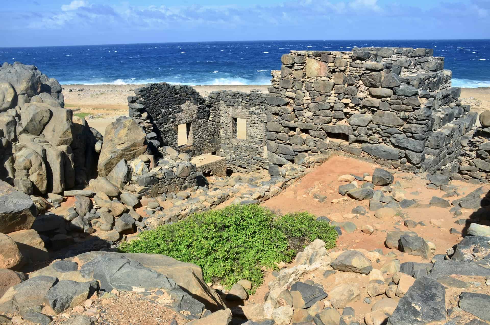 Bushiribana Gold Mill ruins in Paradera, Aruba