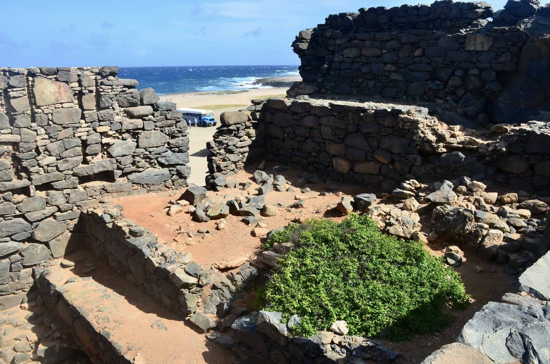 Bushiribana Gold Mill ruins in Paradera, Aruba