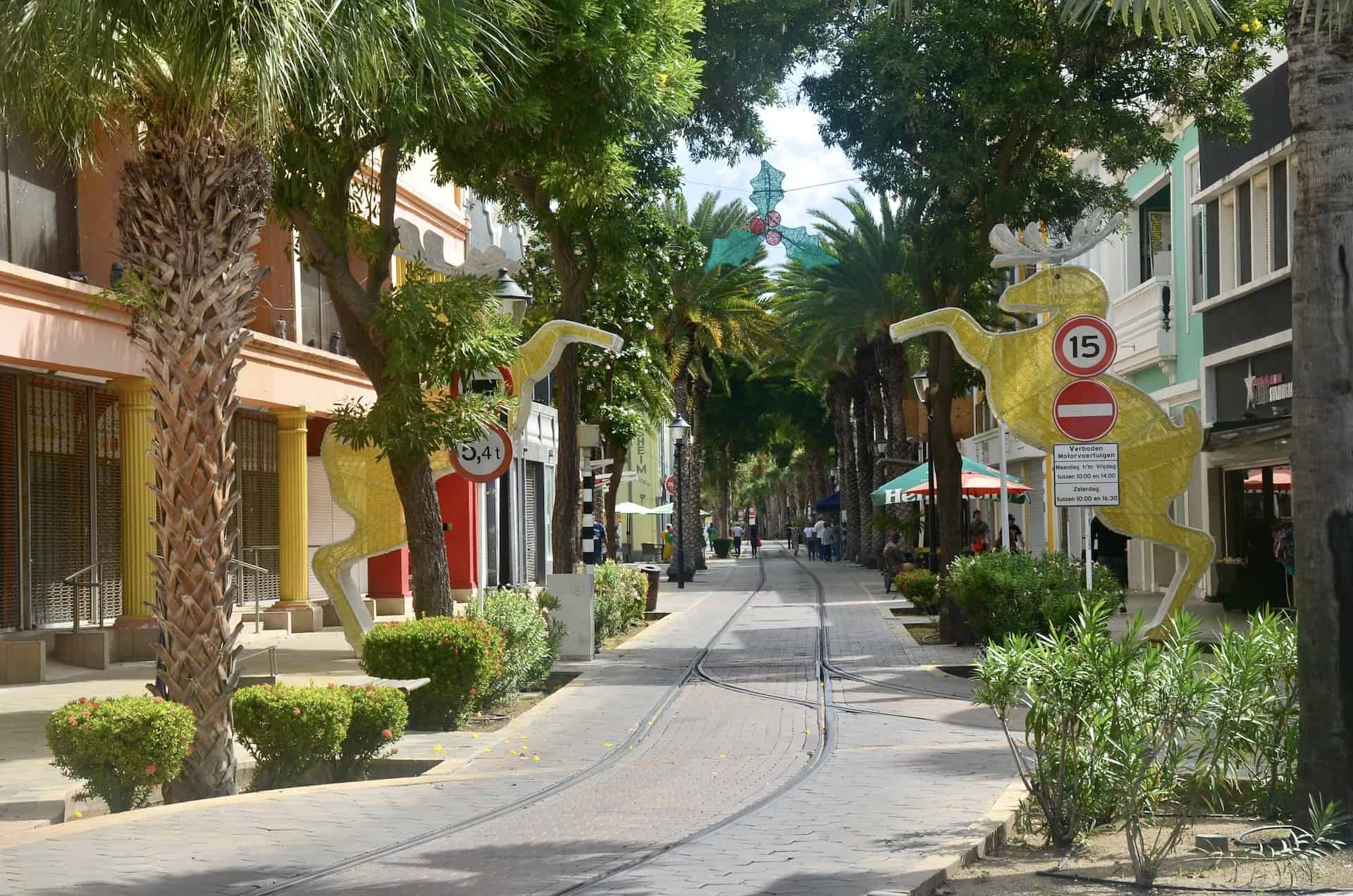 Main Street in Oranjestad, Aruba
