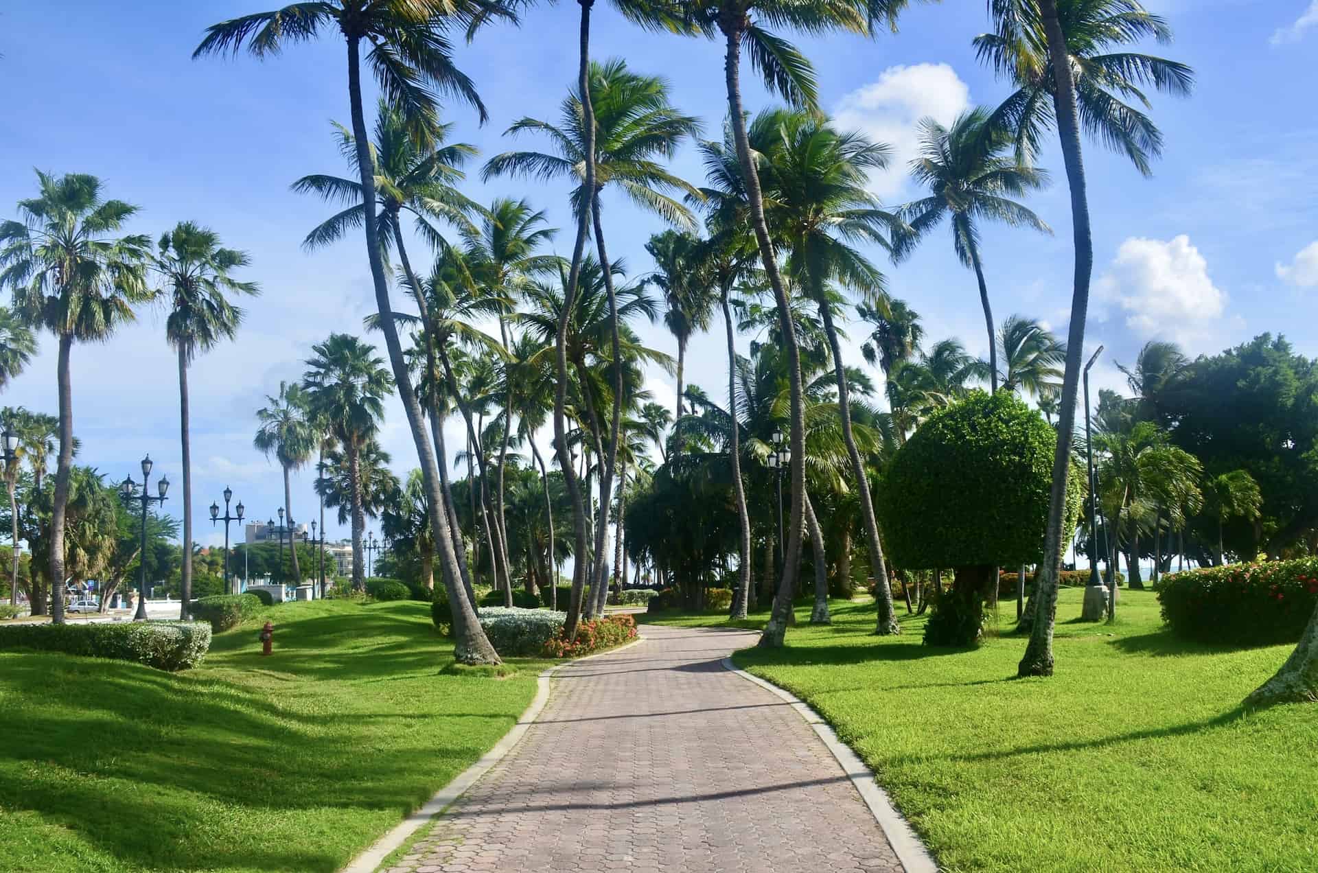 Wilhelmina Park in Oranjestad, Aruba