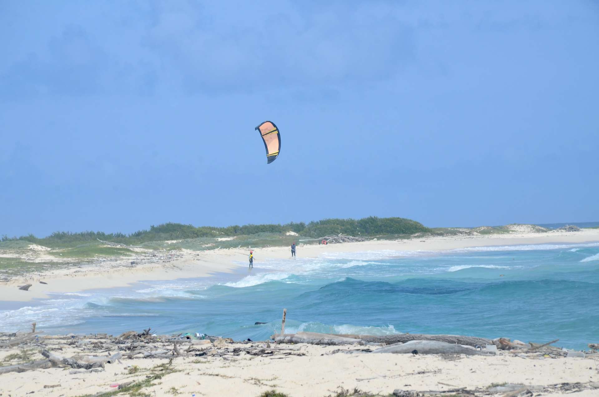 Kite surfer at Boca Grandi