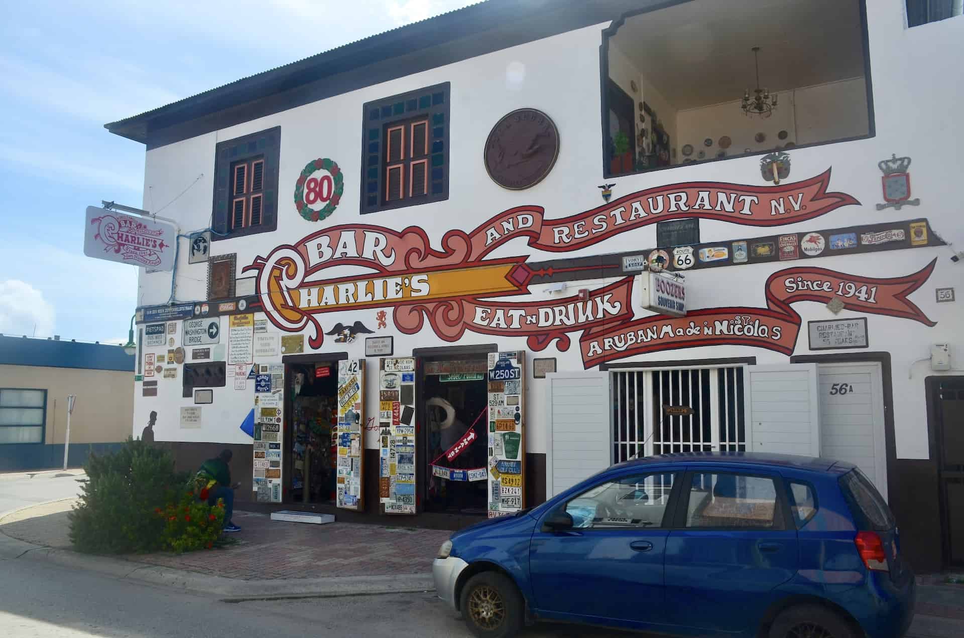 Charlie's Bar in San Nicolas, Aruba