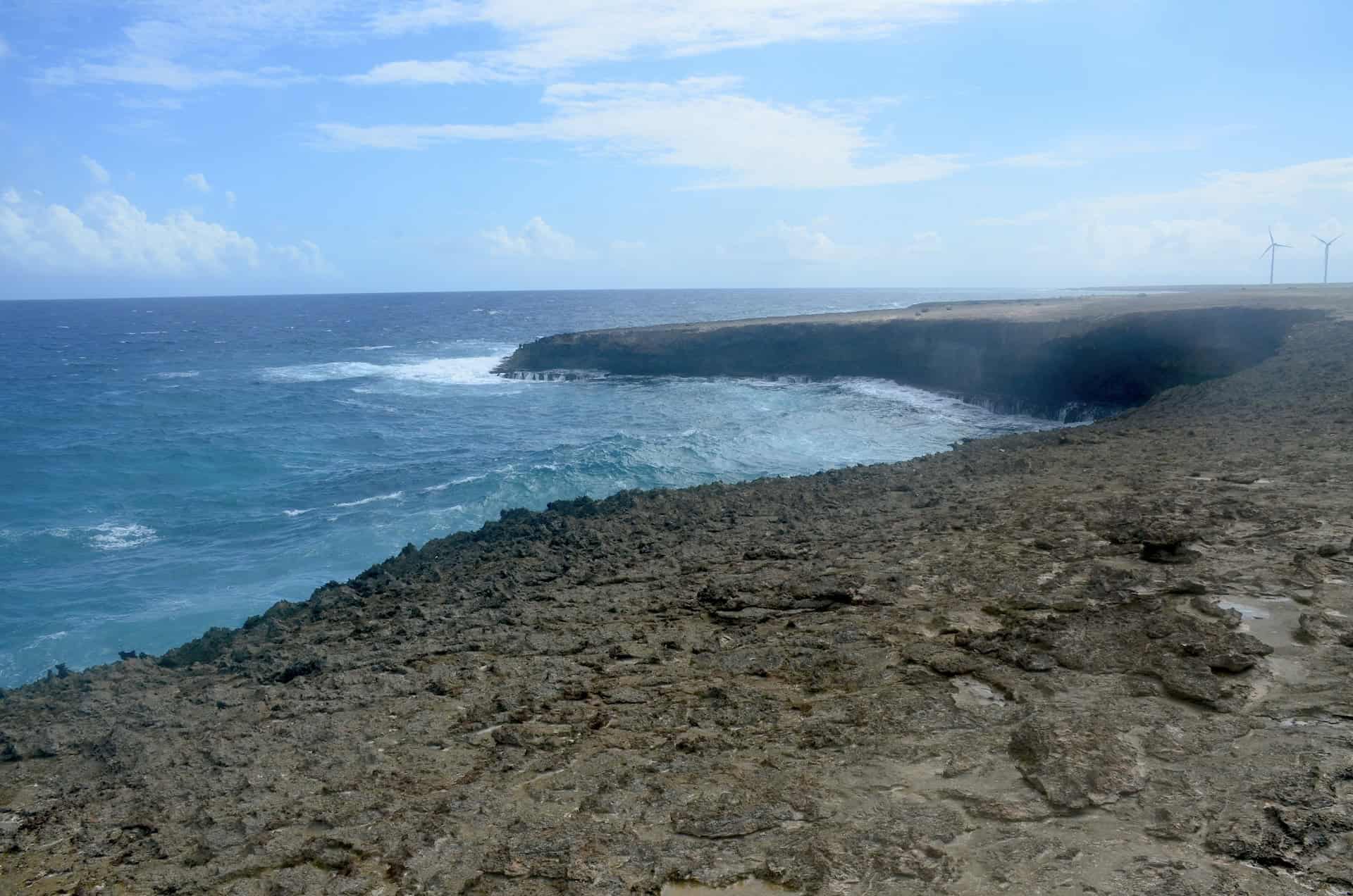 Edge of the cliffs at Boca Prins