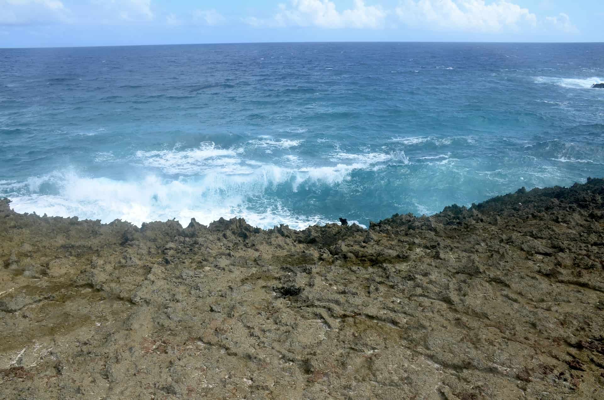 Looking out to sea at Boca Prins