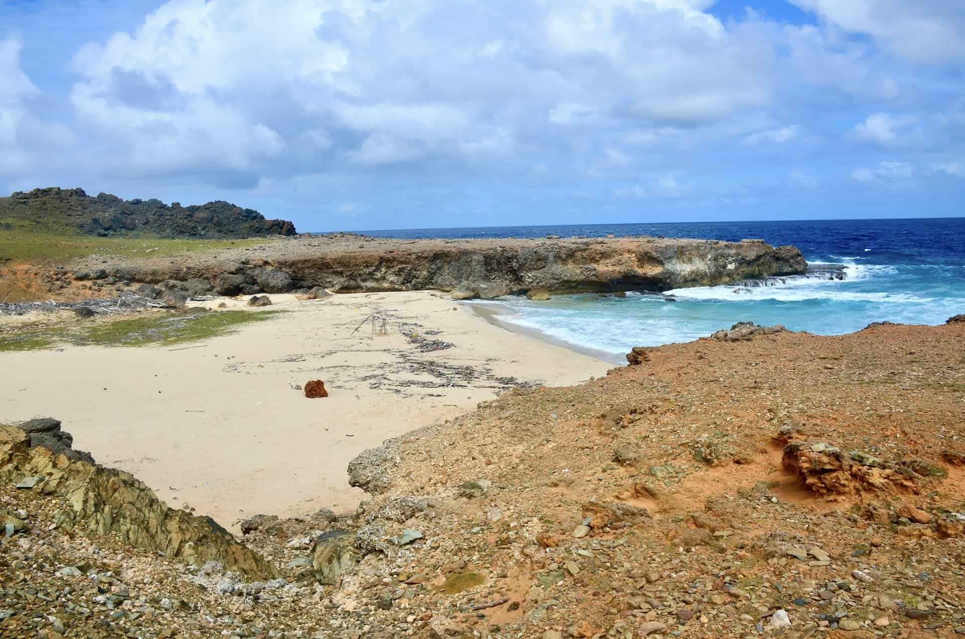 Looking at the second beach from the top of the ridge at Dos Playa