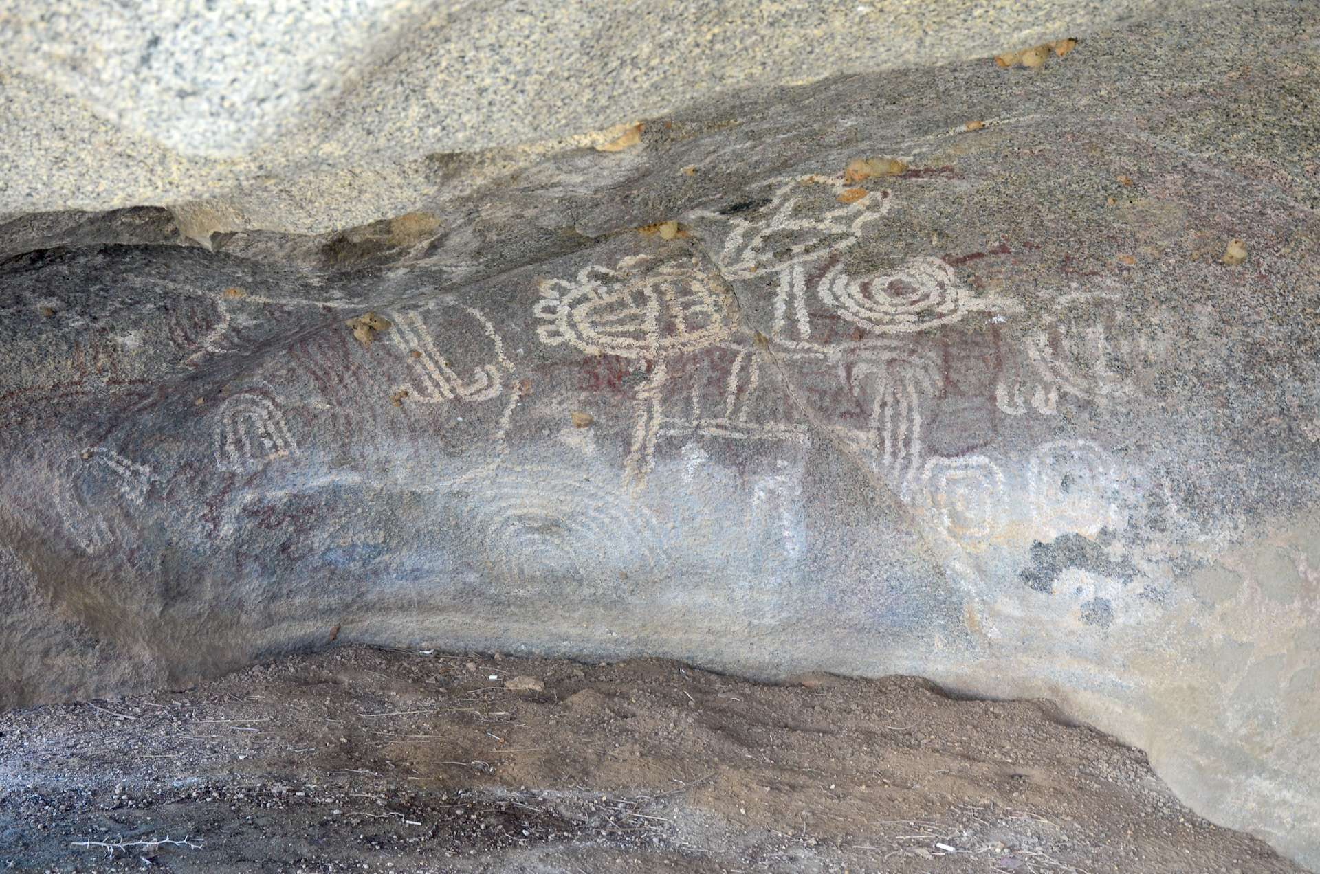 Petroglyphs at the Ayo Rock Formations in Paradera, Aruba