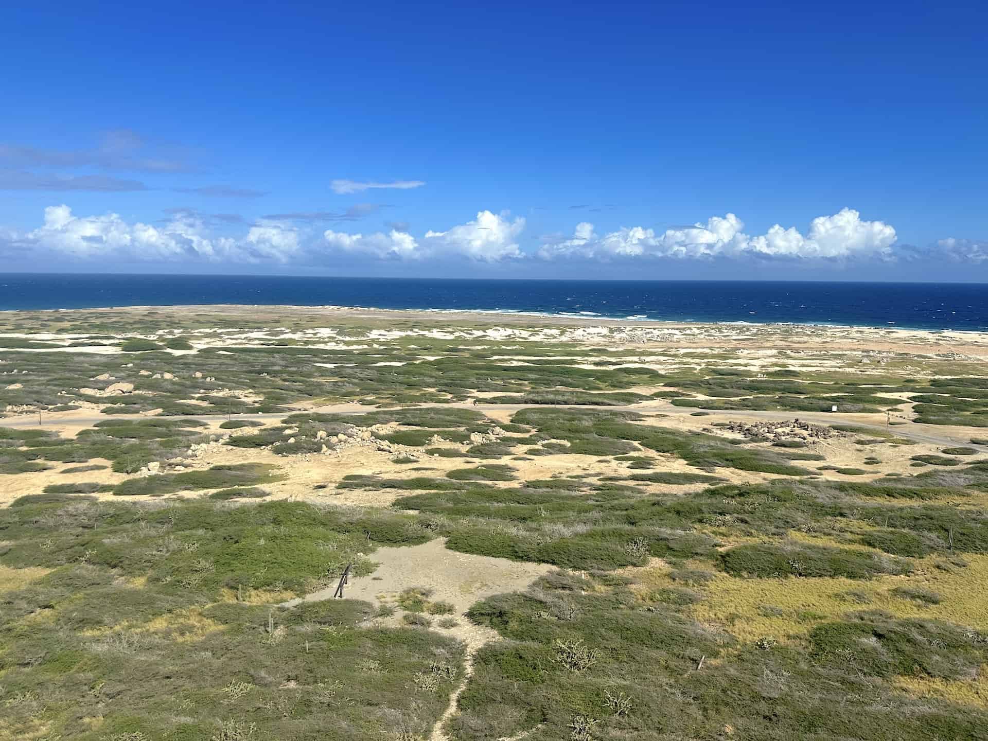Sasarawichi Dunes and Westpunt from the California Lighthouse in Noord, Aruba